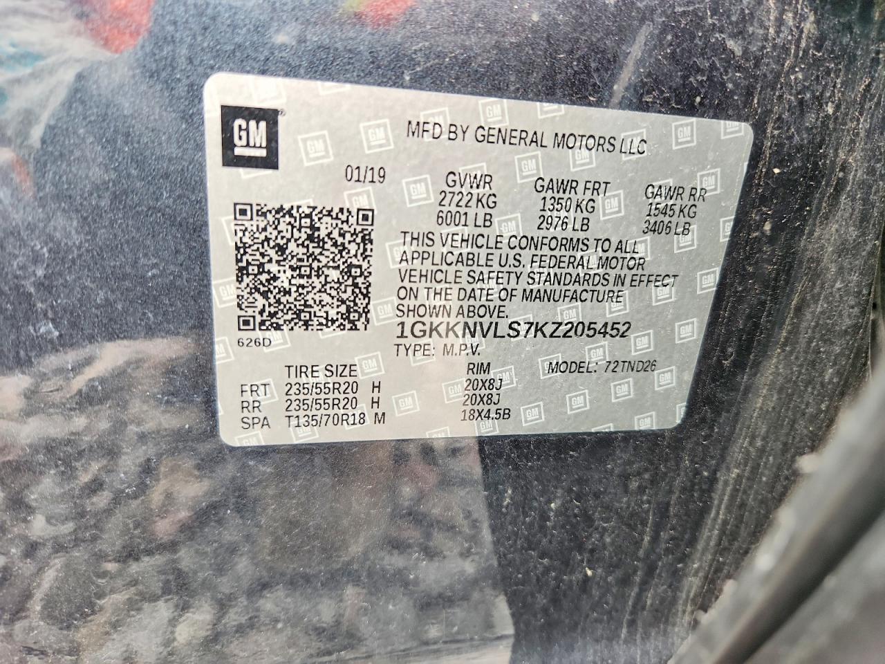 2019 Gmc Acadia All Terrain Gray vin: 1GKKNVLS7KZ205452