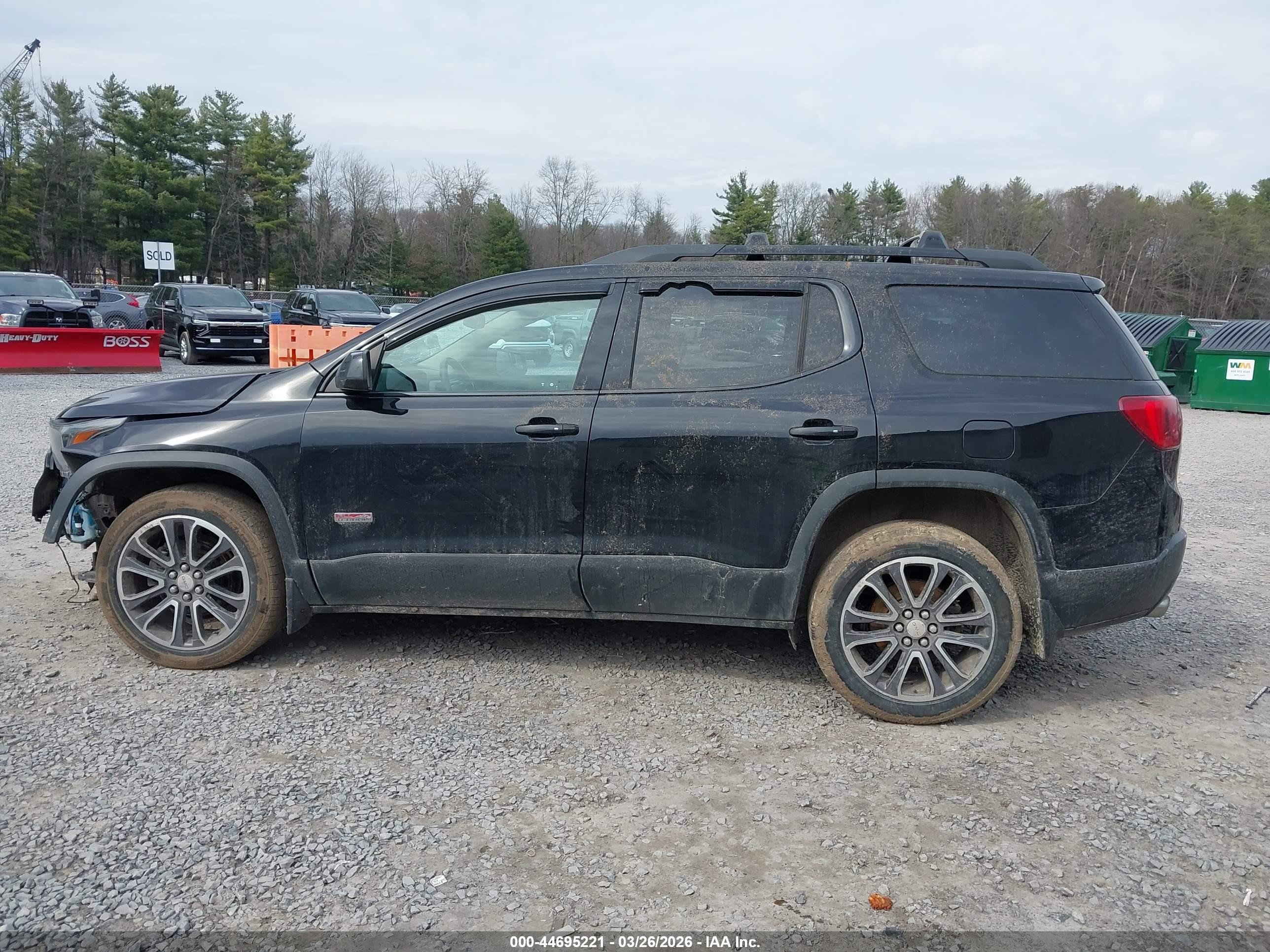 2019 Gmc Acadia Slt-1 Black vin: 1GKKNVLS8KZ124685