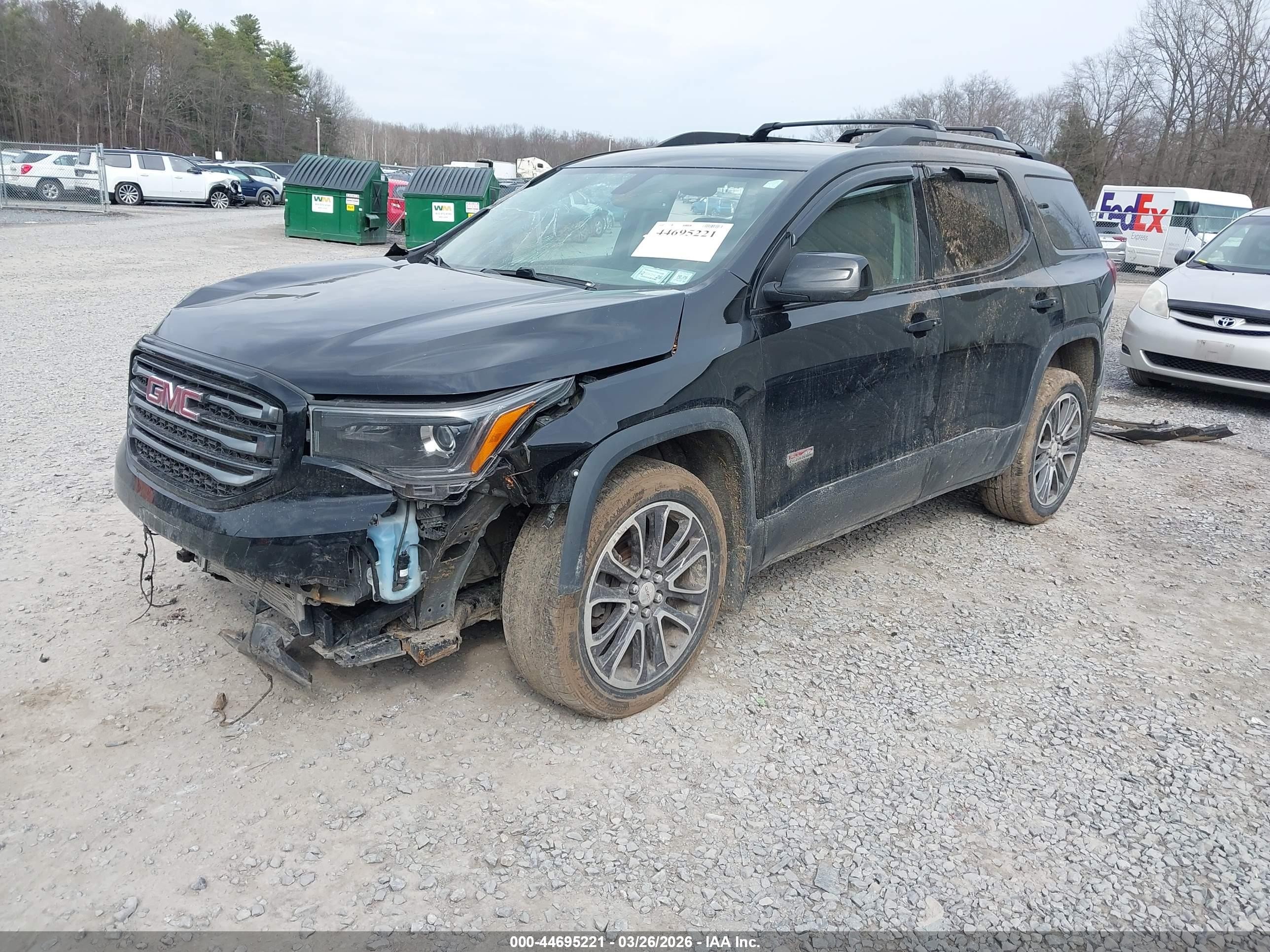 2019 Gmc Acadia Slt-1 Black vin: 1GKKNVLS8KZ124685