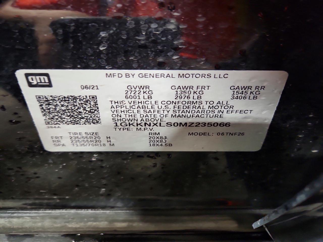 2021 Gmc Acadia Denali Black vin: 1GKKNXLS0MZ235066