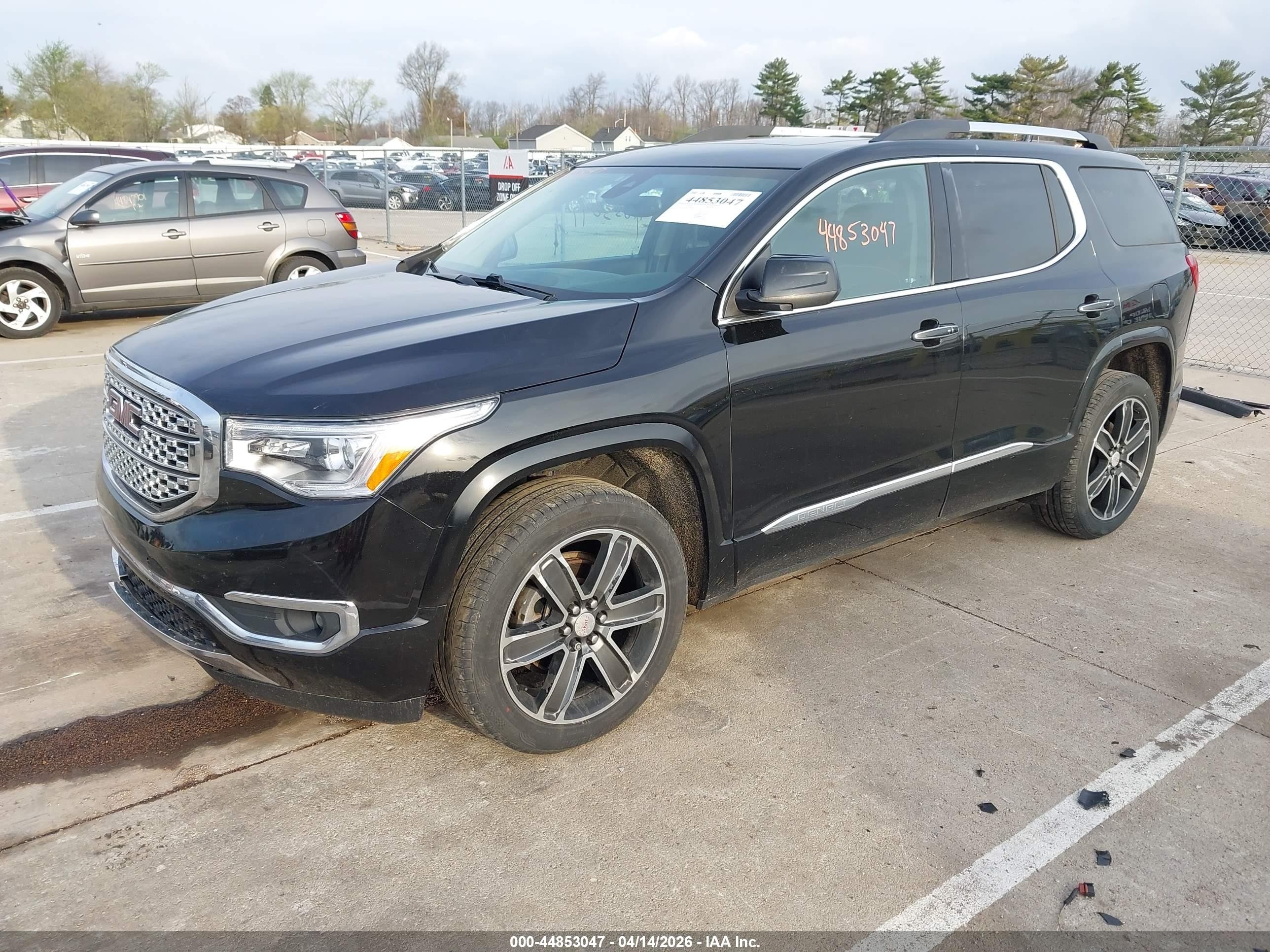 2017 Gmc Acadia Denali Black vin: 1GKKNXLS1HZ288056