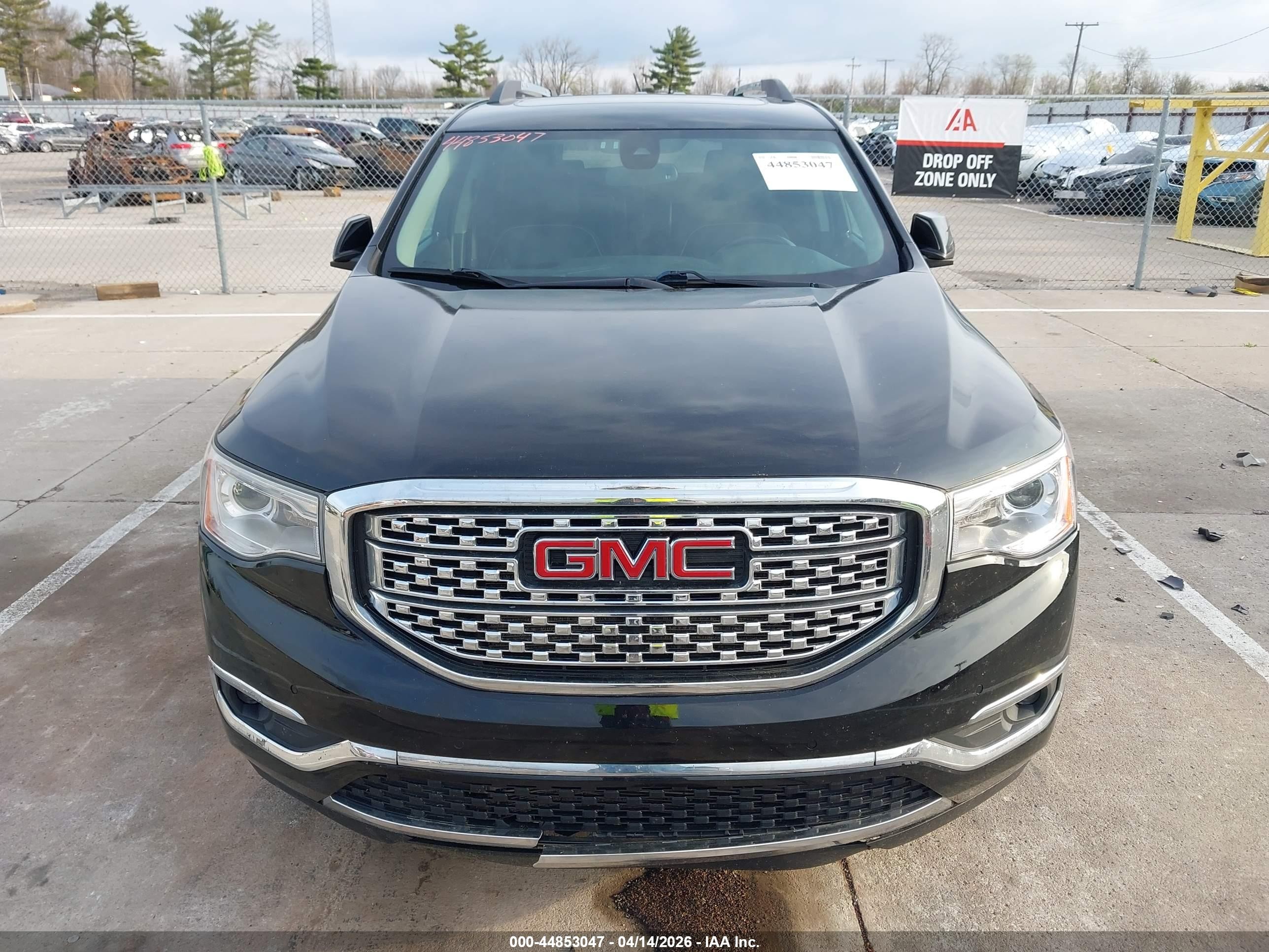 2017 Gmc Acadia Denali Black vin: 1GKKNXLS1HZ288056