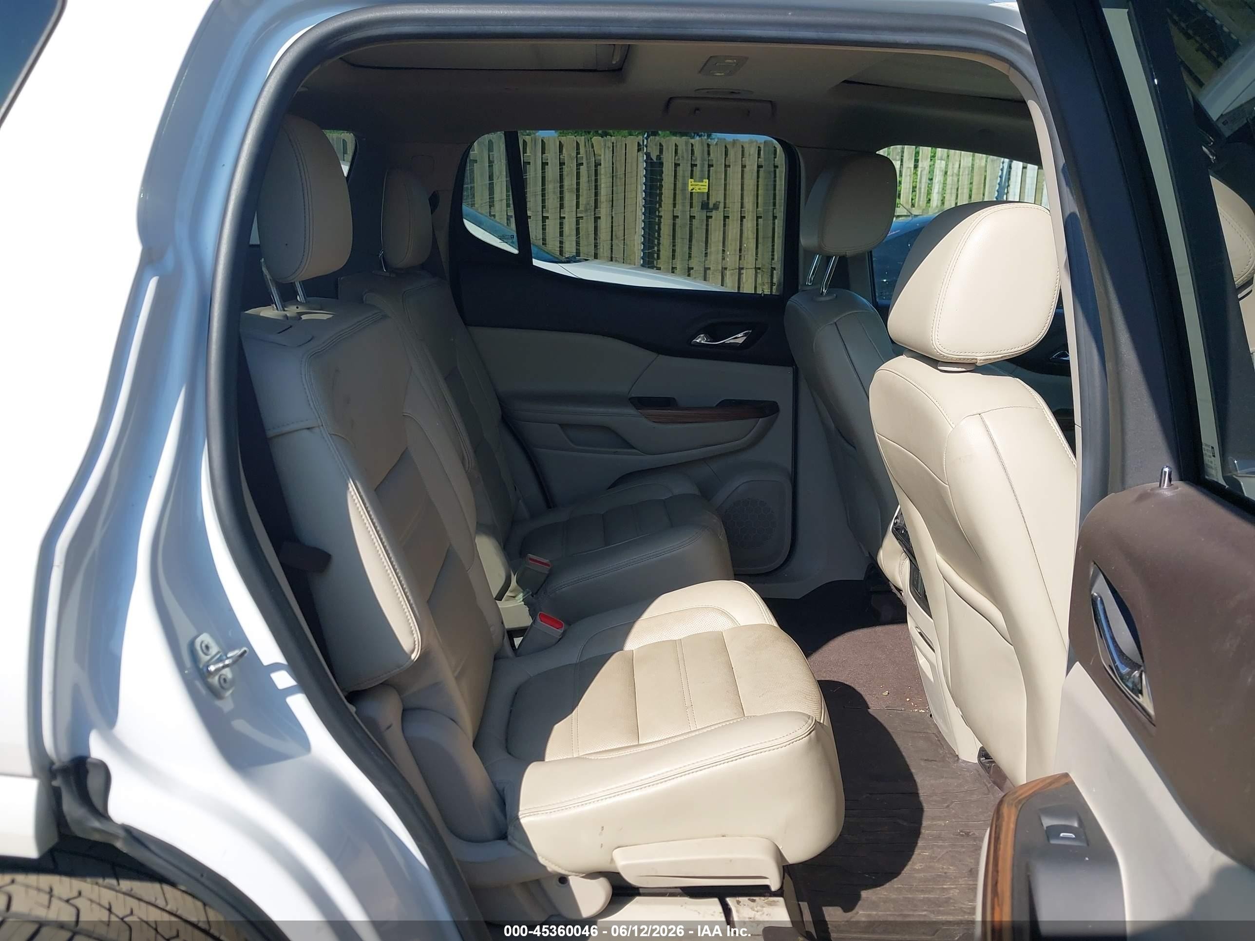 2017 Gmc Acadia Denali Белый vin: 1GKKNXLS2HZ150915