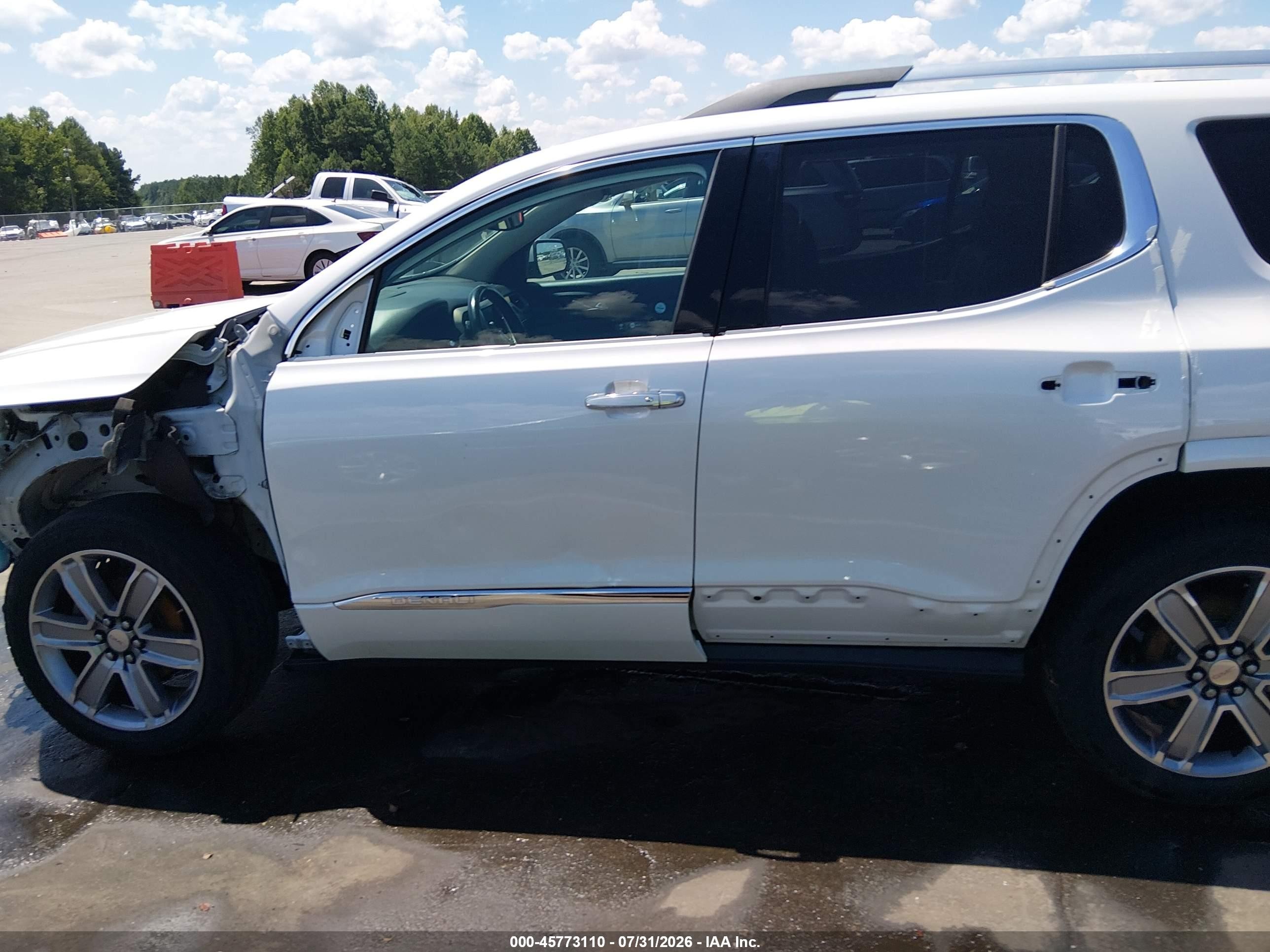 2017 Gmc Acadia Denali White vin: 1GKKNXLS2HZ221076