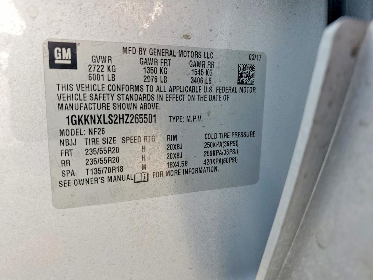 2017 Gmc Acadia Denali Silver vin: 1GKKNXLS2HZ265501