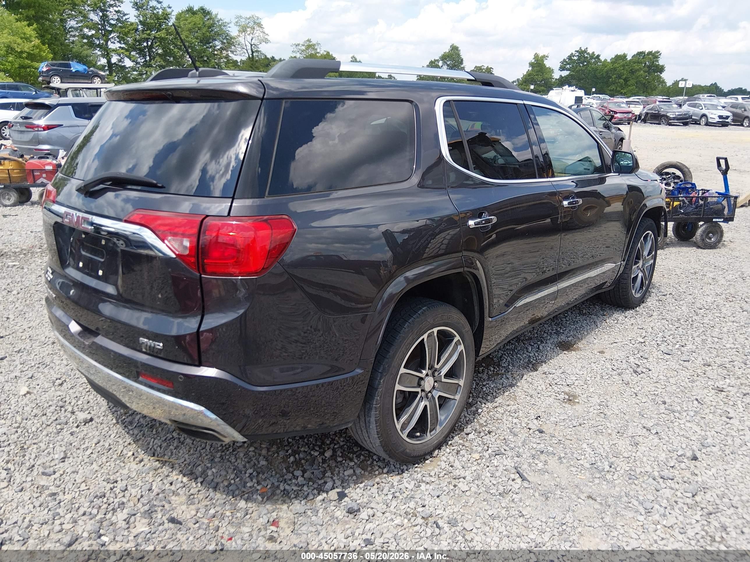 2018 Gmc Acadia Denali Black vin: 1GKKNXLS5JZ222258