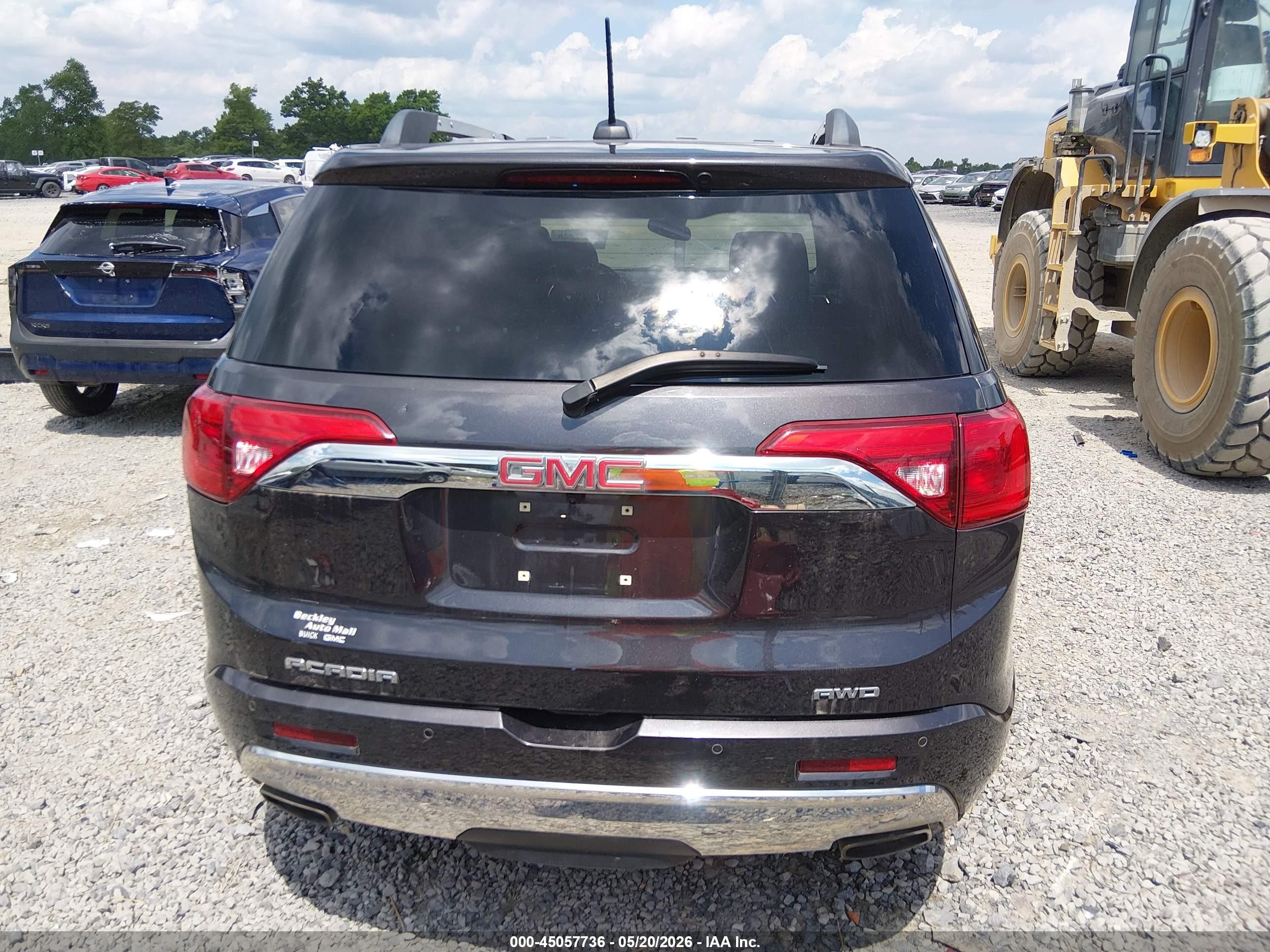 2018 Gmc Acadia Denali Black vin: 1GKKNXLS5JZ222258