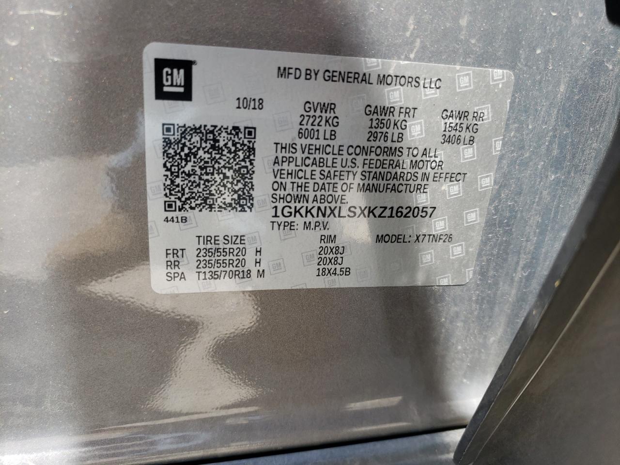 2019 Gmc Acadia Denali Silver vin: 1GKKNXLSXKZ162057