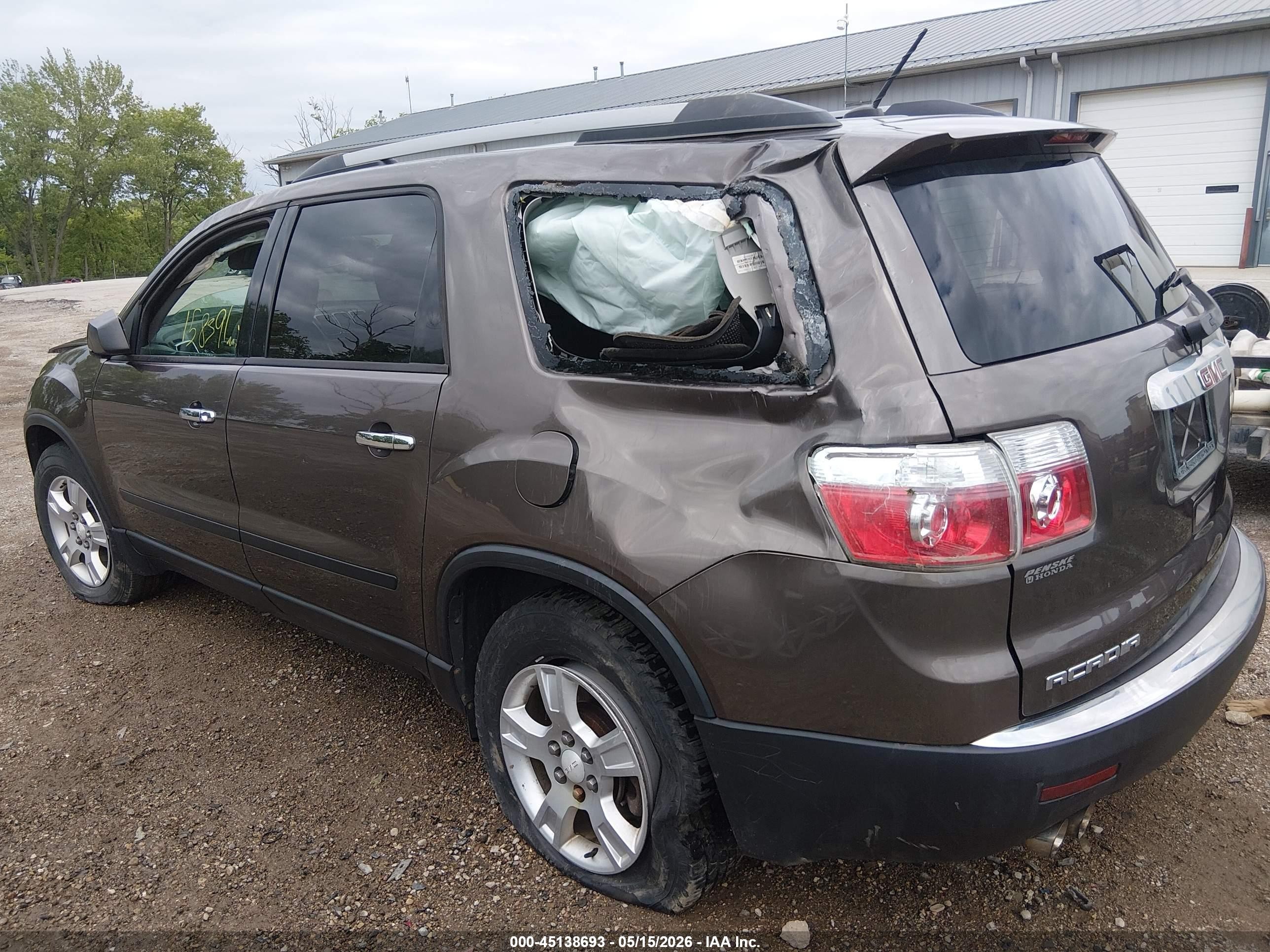 2011 Gmc Acadia Sl Gray vin: 1GKKRNED0BJ241534