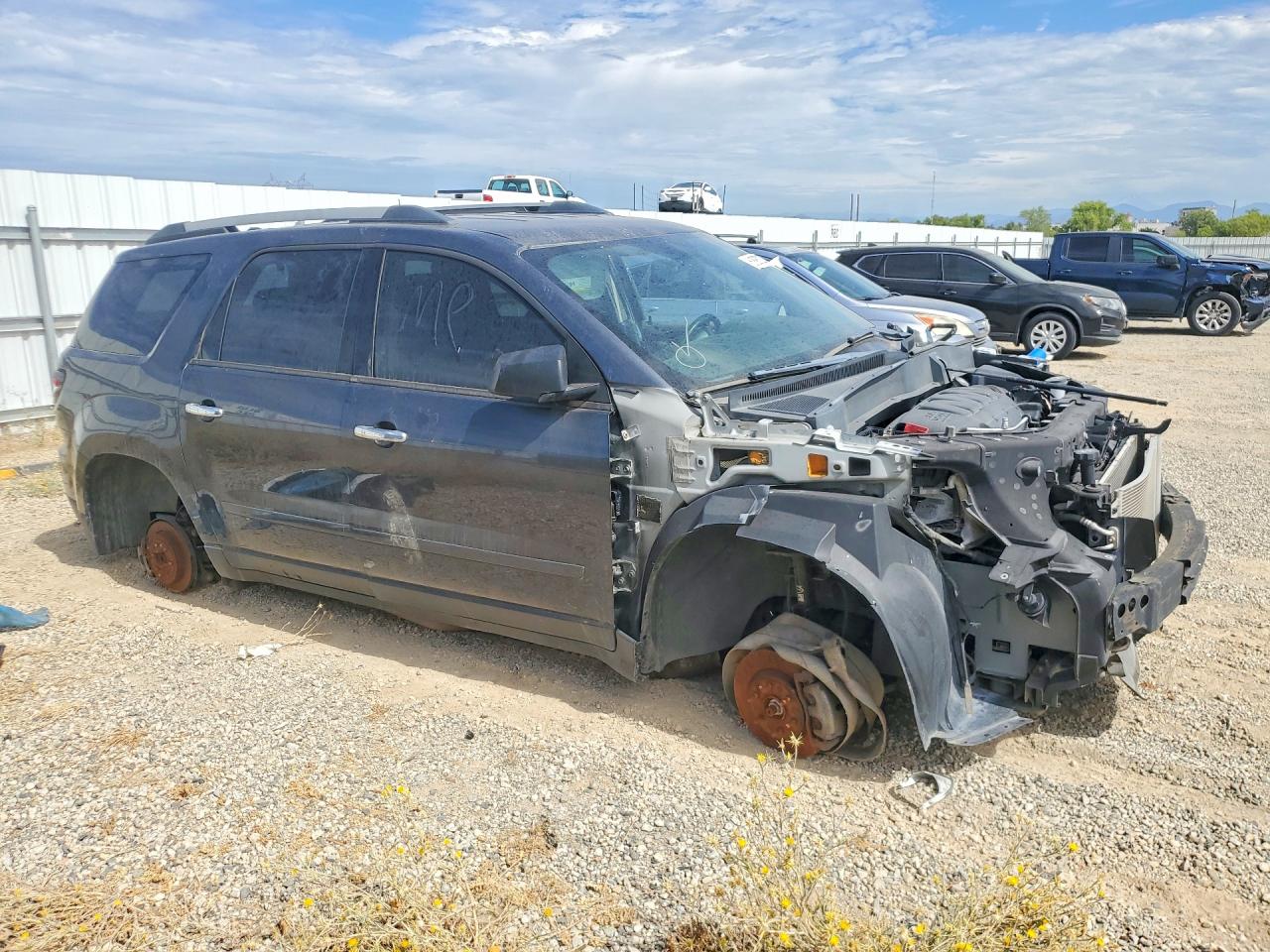 2013 Gmc Acadia Sle Gray vin: 1GKKRNED0DJ231637