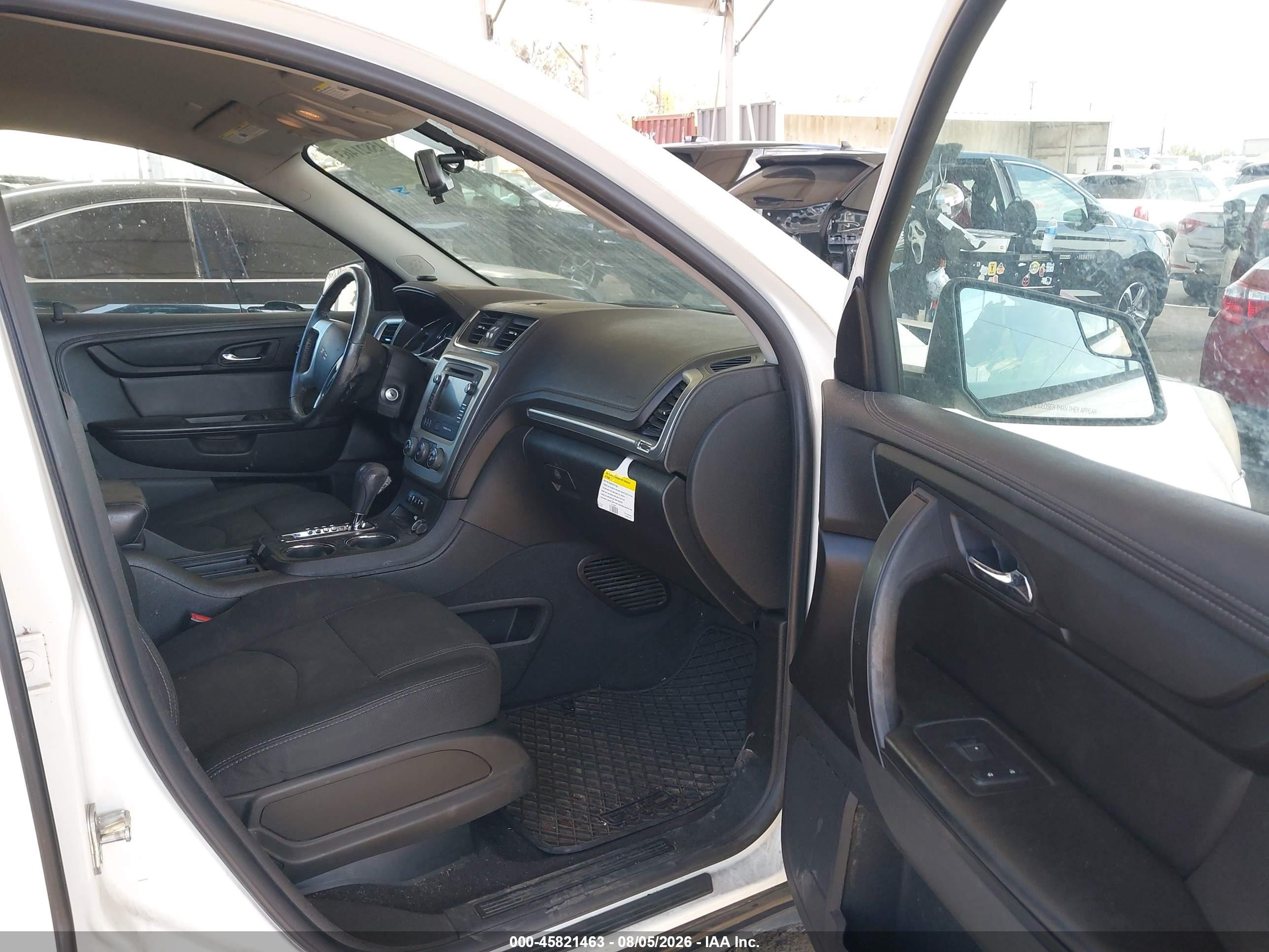 2014 Gmc Acadia Sle White vin: 1GKKRNED0EJ115405