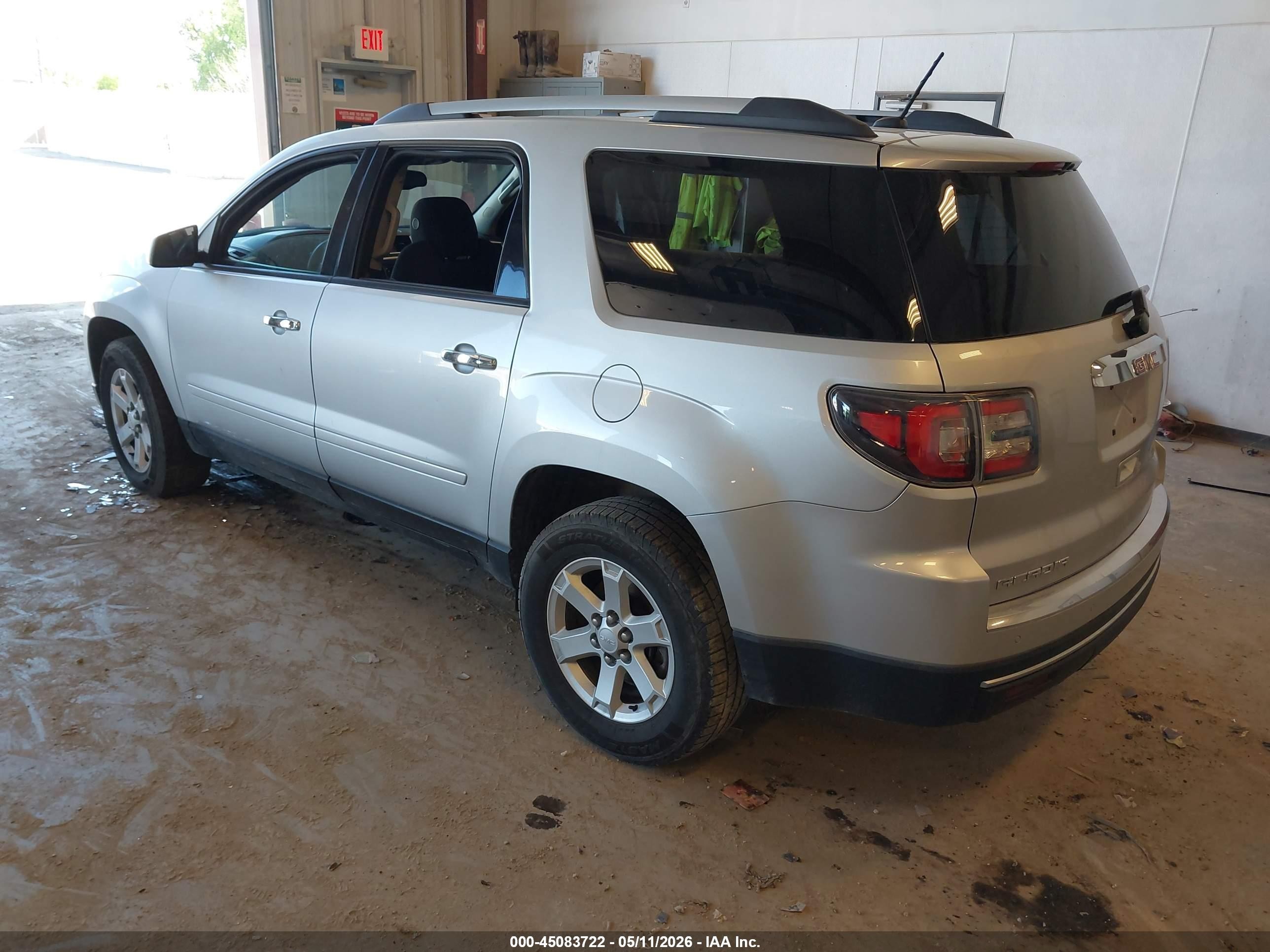 2014 Gmc Acadia Sle-1 Silver vin: 1GKKRNED0EJ167083