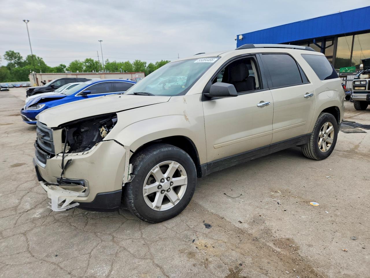 2014 Gmc Acadia Sle Cream vin: 1GKKRNED0EJ195885