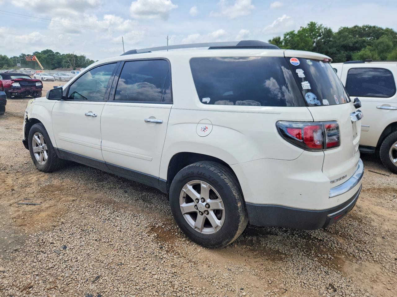 2014 Gmc Acadia Sle White vin: 1GKKRNED0EJ196499