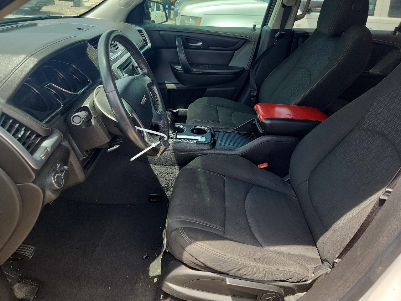 2014 Gmc Acadia Sle White vin: 1GKKRNED0EJ196499