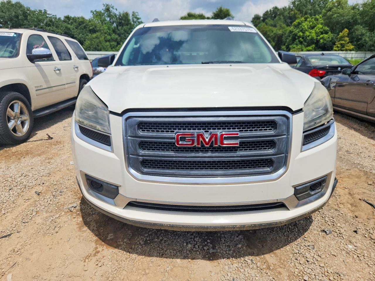 2014 Gmc Acadia Sle White vin: 1GKKRNED0EJ196499