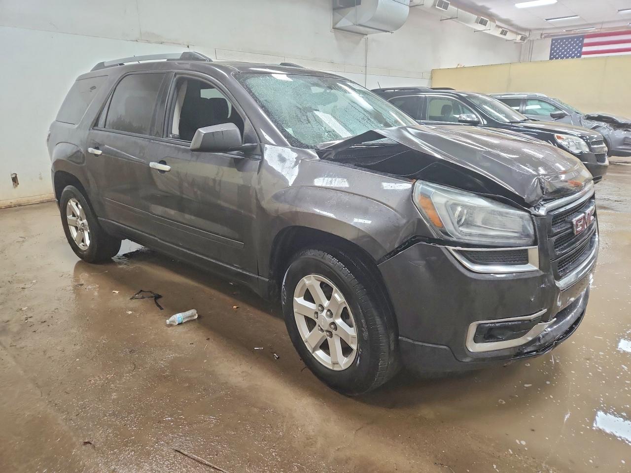 2014 Gmc Acadia Sle Gray vin: 1GKKRNED0EJ272240