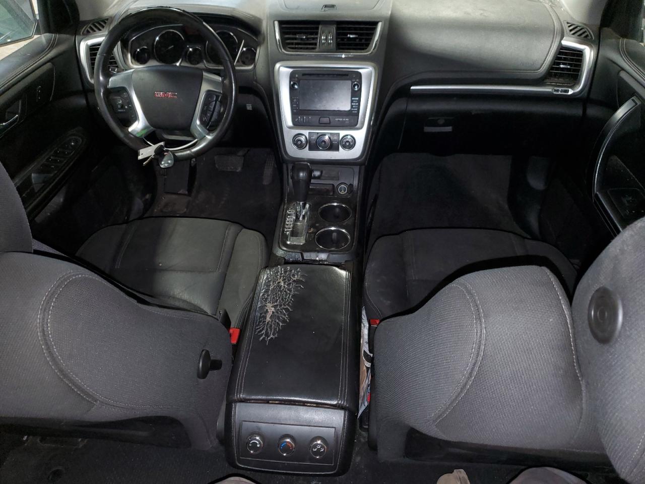 2014 Gmc Acadia Sle Gray vin: 1GKKRNED0EJ329357 Damage: Front Center Armrest, Worn, Replacement Required