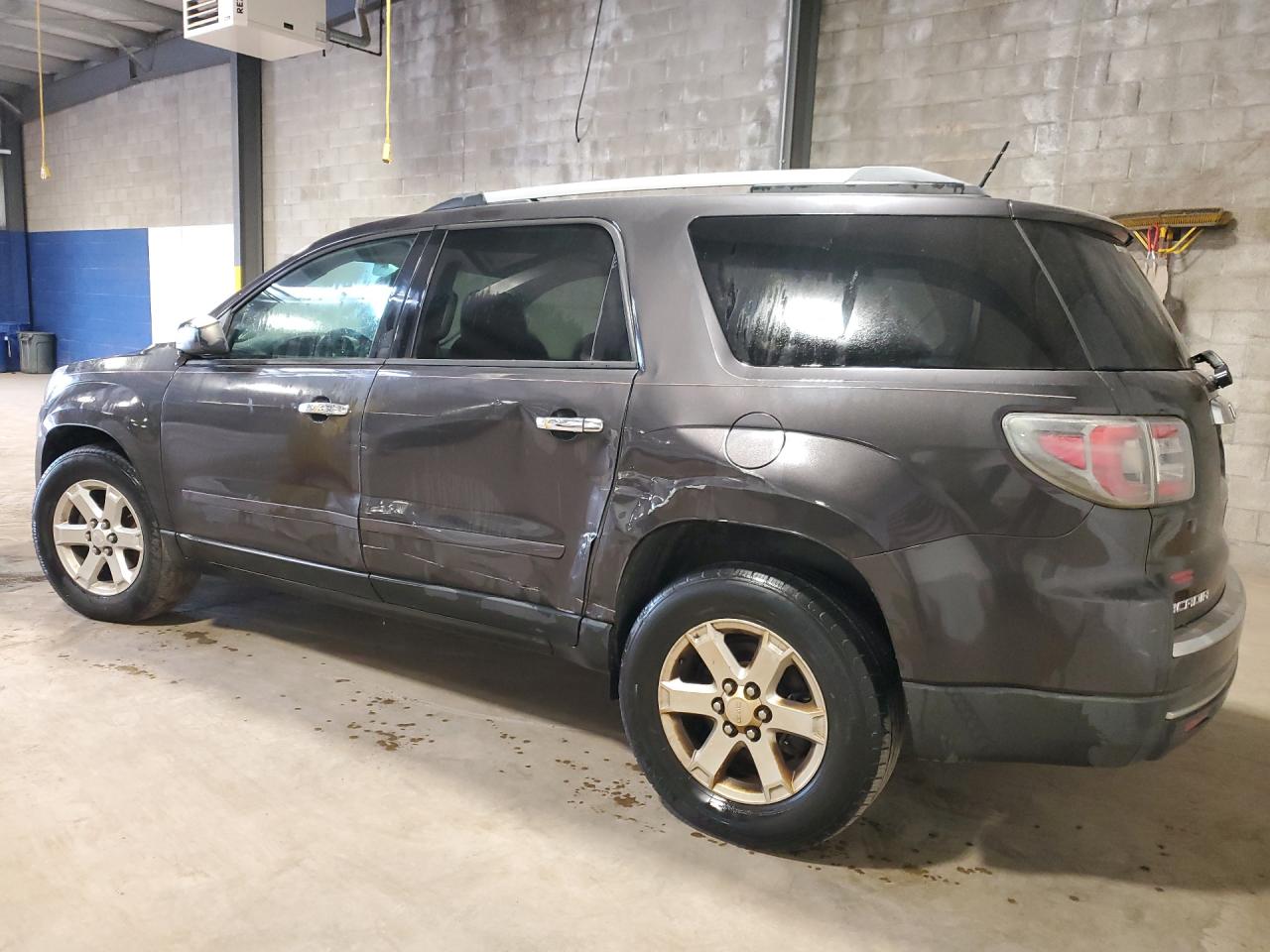 2014 Gmc Acadia Sle Gray vin: 1GKKRNED0EJ329357 Damage: Left Front Door, Dent(S) W/No Paint Dmg, > 12 Inches