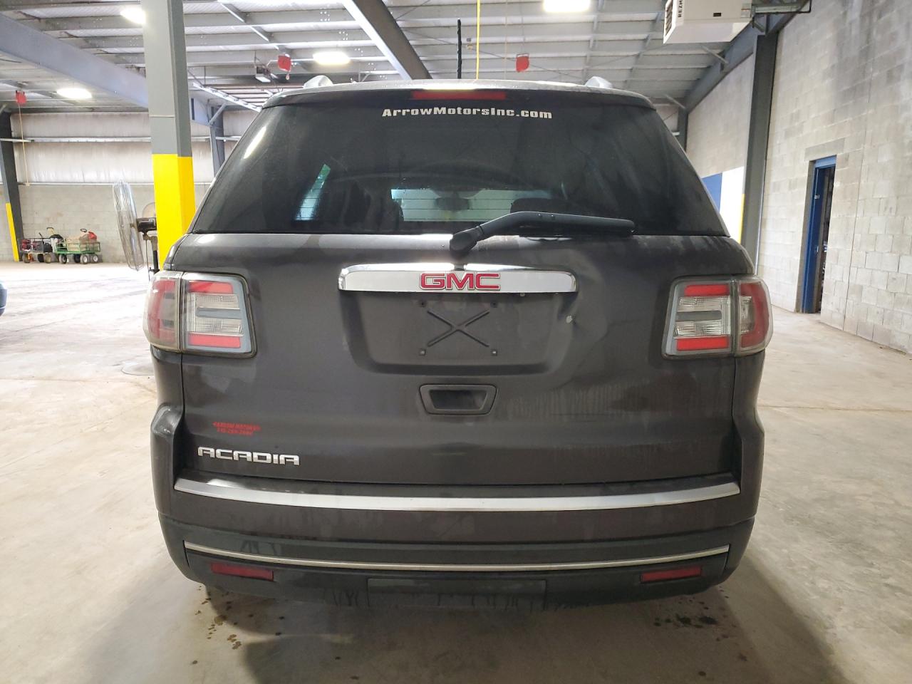 2014 Gmc Acadia Sle Gray vin: 1GKKRNED0EJ329357 Damage: Lift Gate, Dent(S) W/ Paint Dmg, > 12 Inches