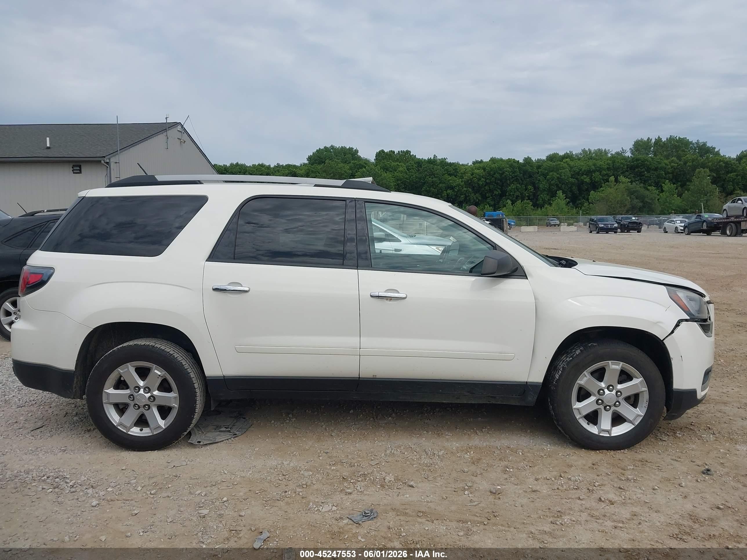 2015 Gmc Acadia Sle-1 White vin: 1GKKRNED0FJ129788