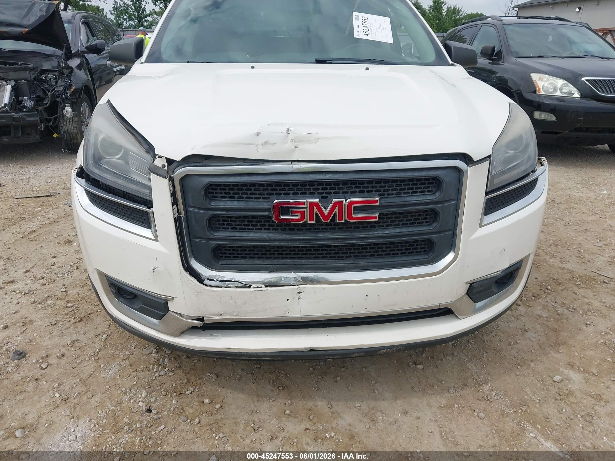 2015 Gmc Acadia Sle-1 White vin: 1GKKRNED0FJ129788
