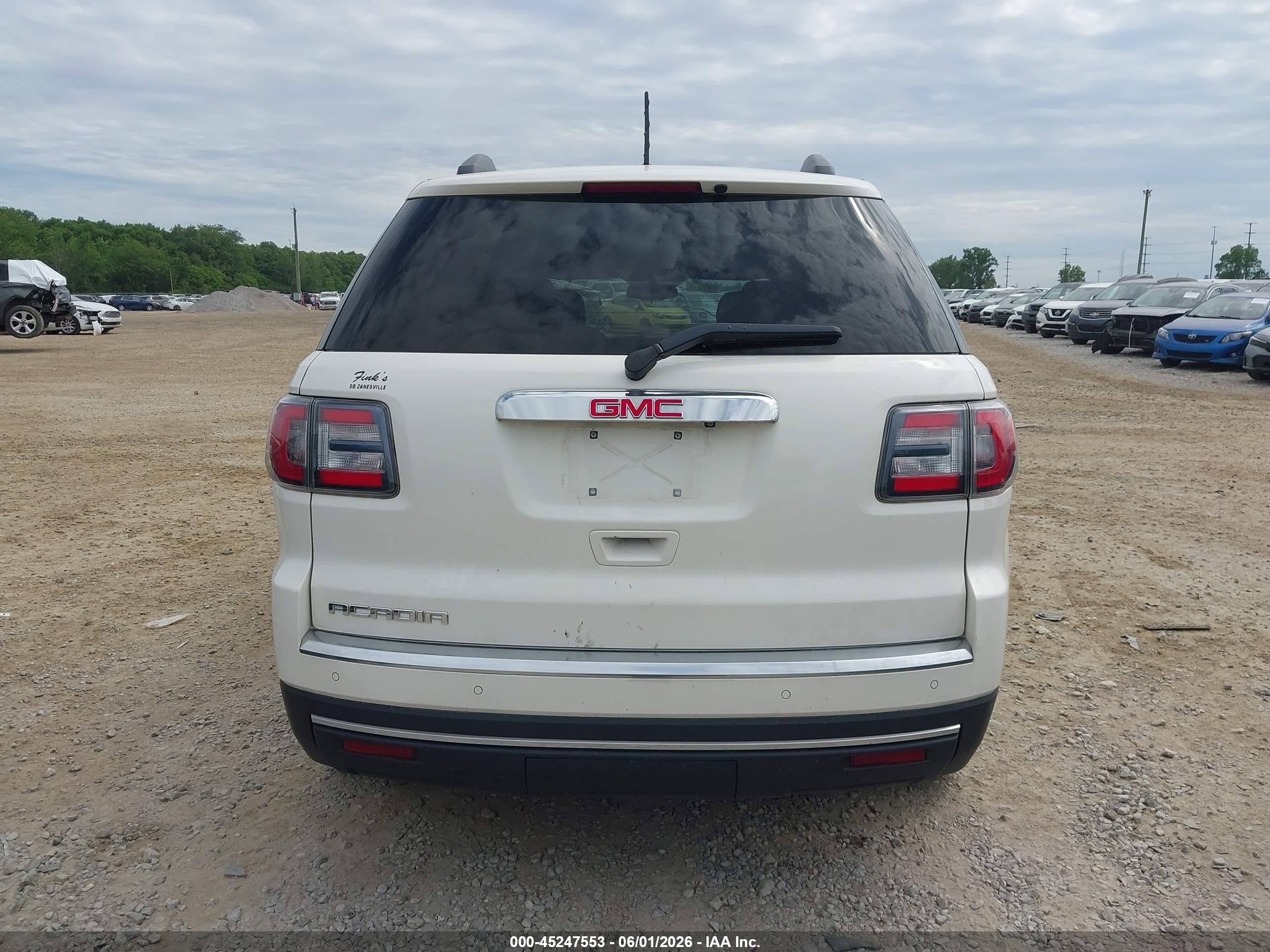 2015 Gmc Acadia Sle-1 White vin: 1GKKRNED0FJ129788