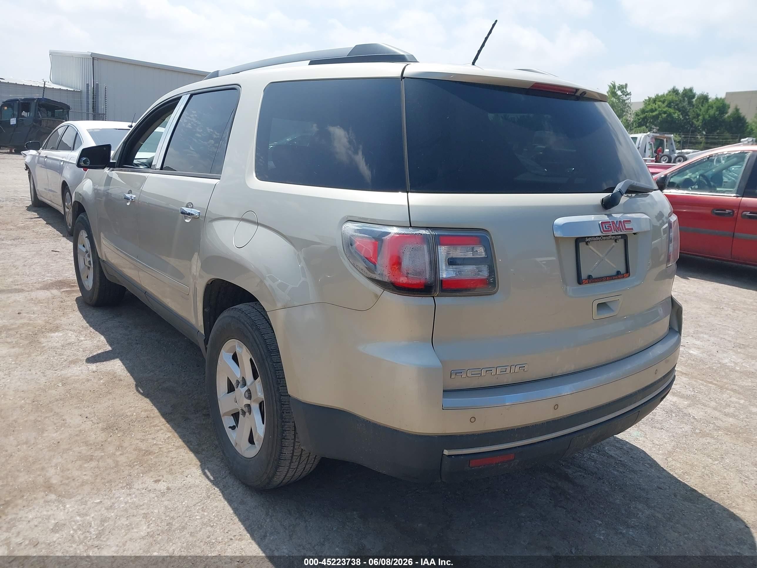 2015 Gmc Acadia Sle-1 Желто-коричневый vin: 1GKKRNED0FJ159017