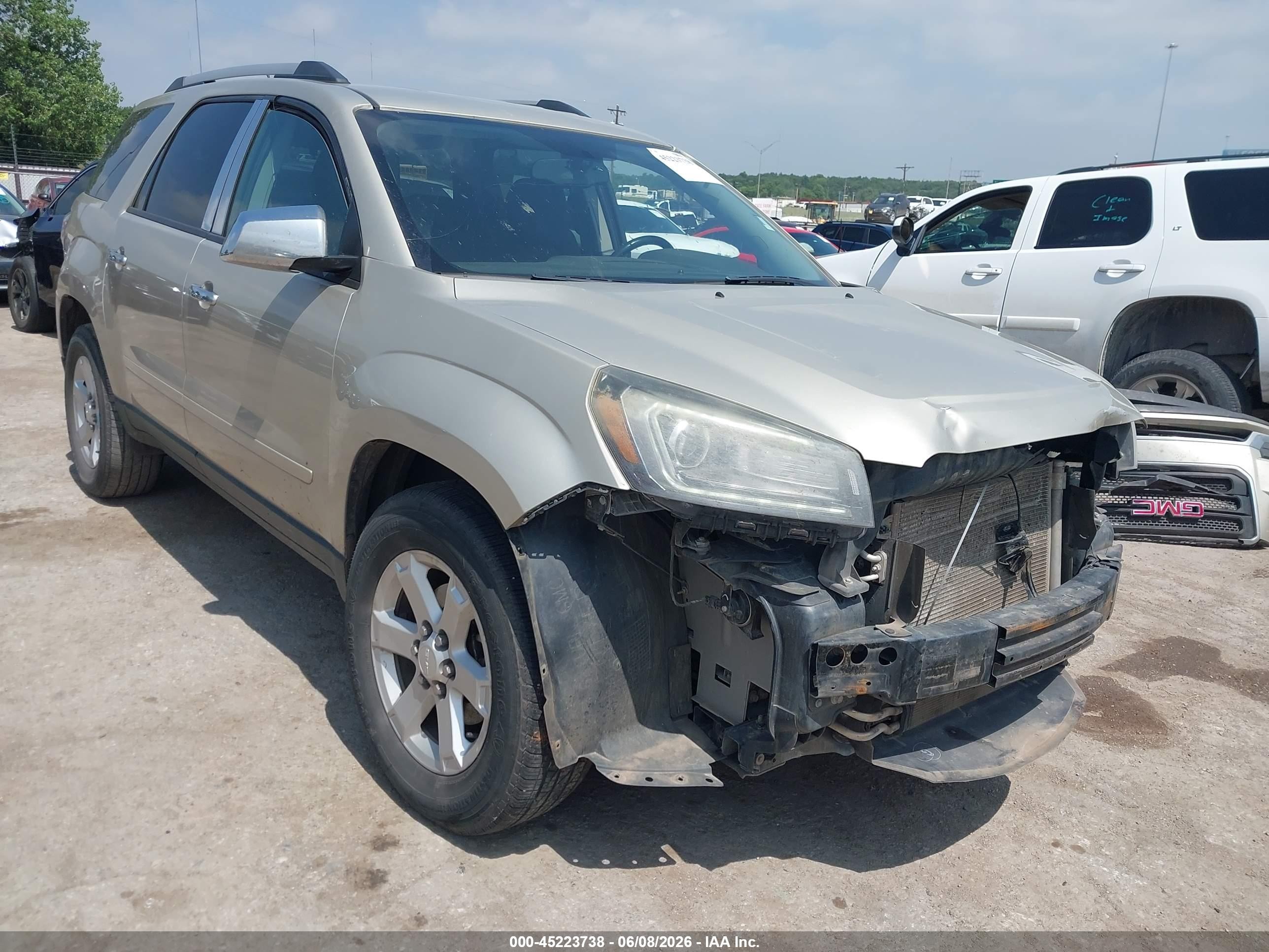 2015 Gmc Acadia Sle-1 Желто-коричневый vin: 1GKKRNED0FJ159017