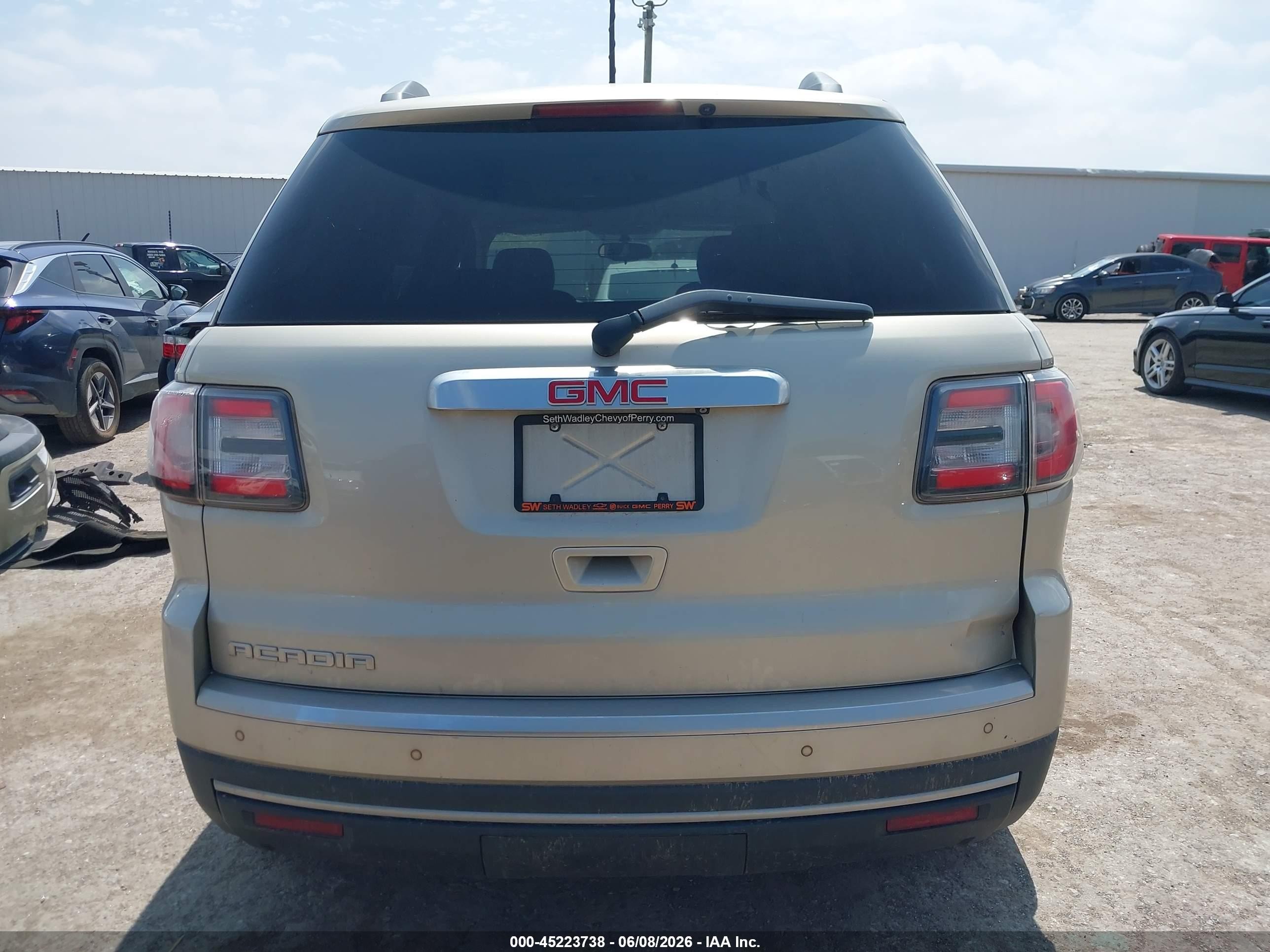 2015 Gmc Acadia Sle-1 Желто-коричневый vin: 1GKKRNED0FJ159017