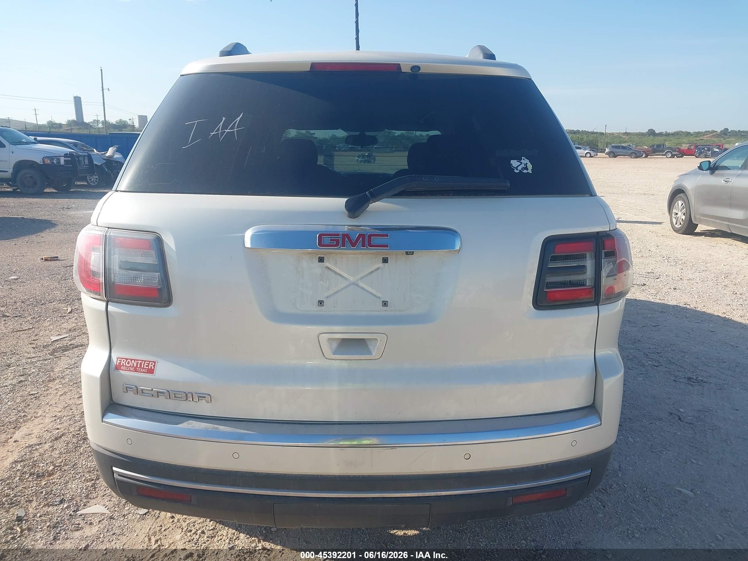 2015 Gmc Acadia Sle-1 White vin: 1GKKRNED0FJ302709