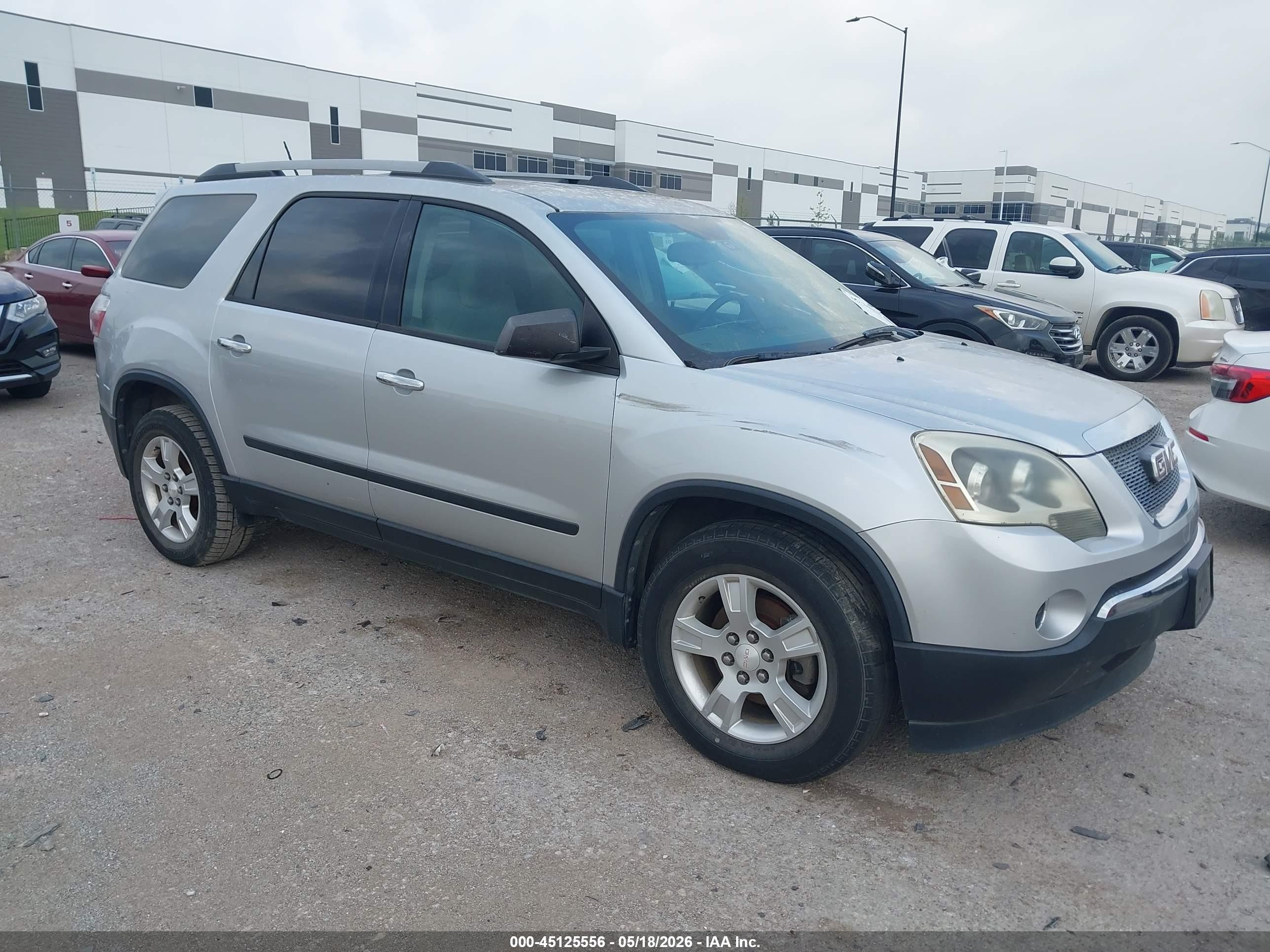 2011 Gmc Acadia Sl Silver vin: 1GKKRNED1BJ380975