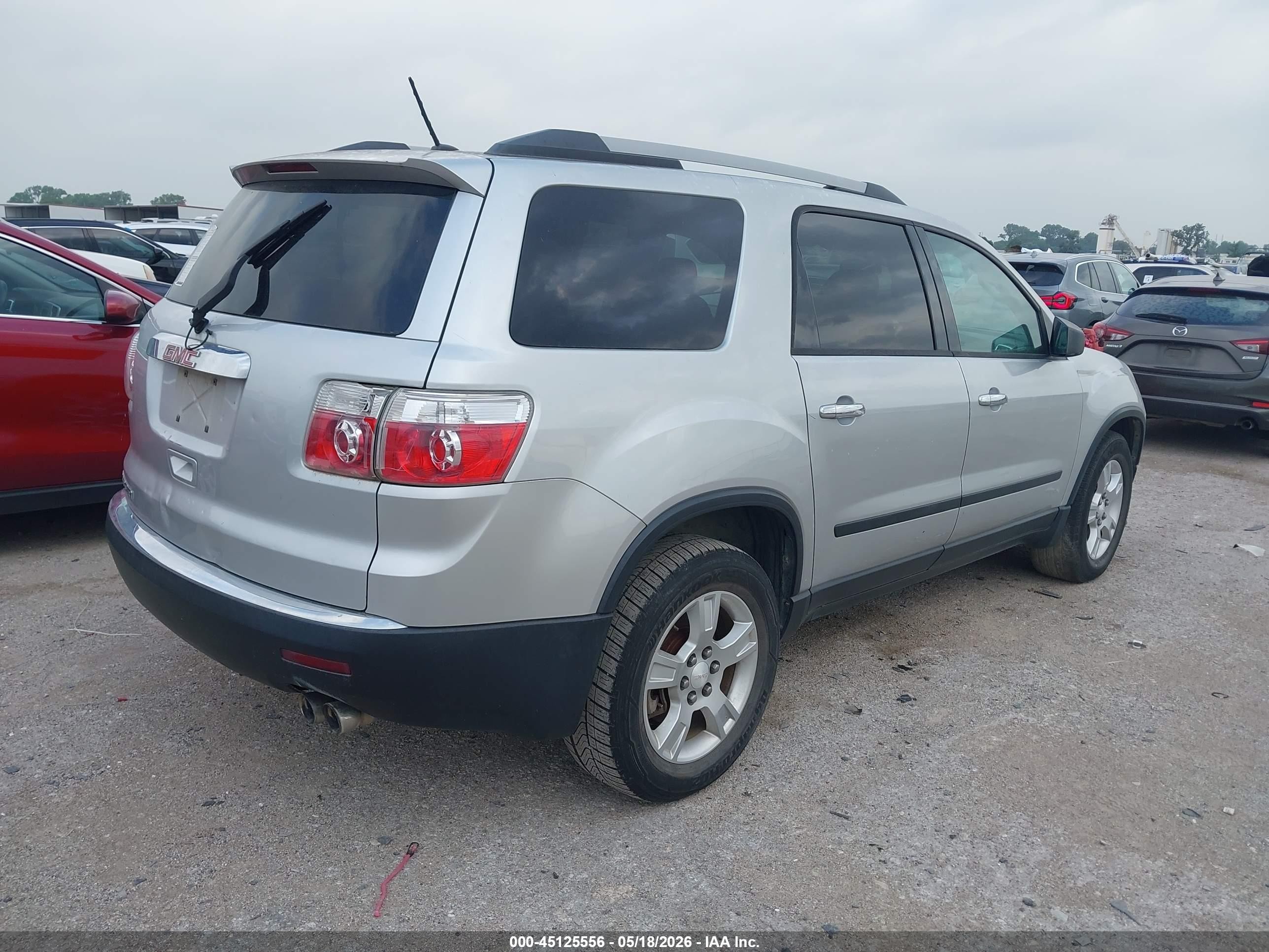 2011 Gmc Acadia Sl Silver vin: 1GKKRNED1BJ380975