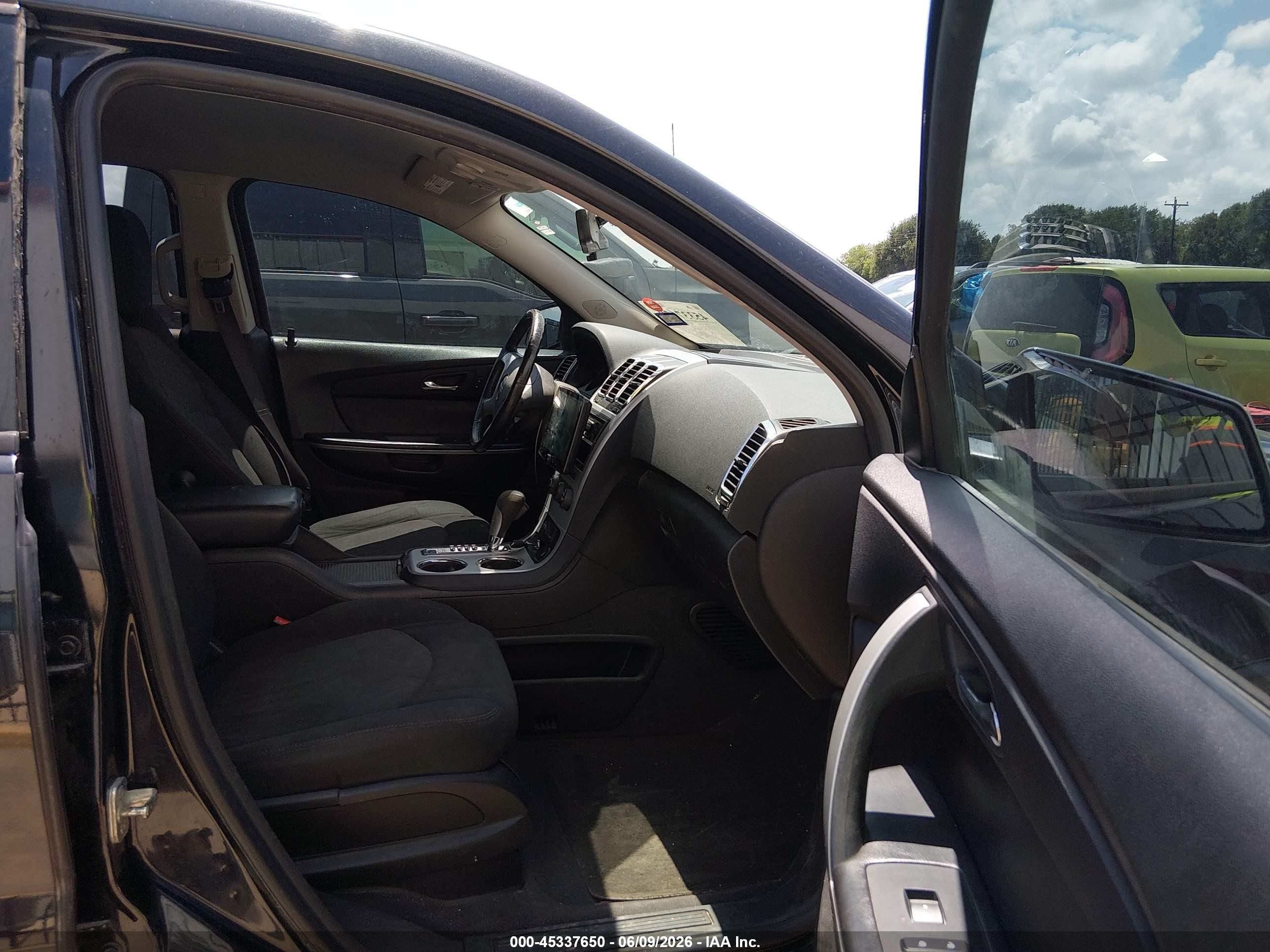 2012 Gmc Acadia Sl Black vin: 1GKKRNED1CJ384154