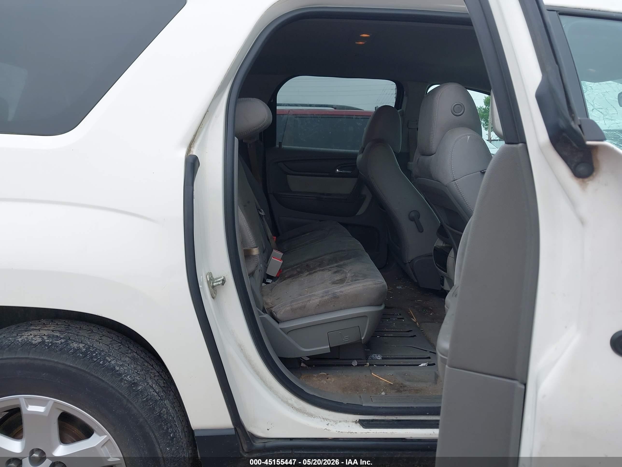 2014 Gmc Acadia Sle-1 Белый vin: 1GKKRNED1EJ222723