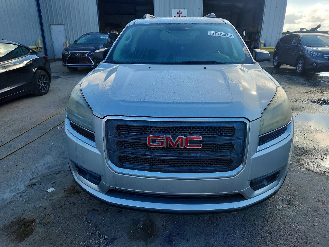 2014 Gmc Acadia Sle Silver vin: 1GKKRNED1EJ360116