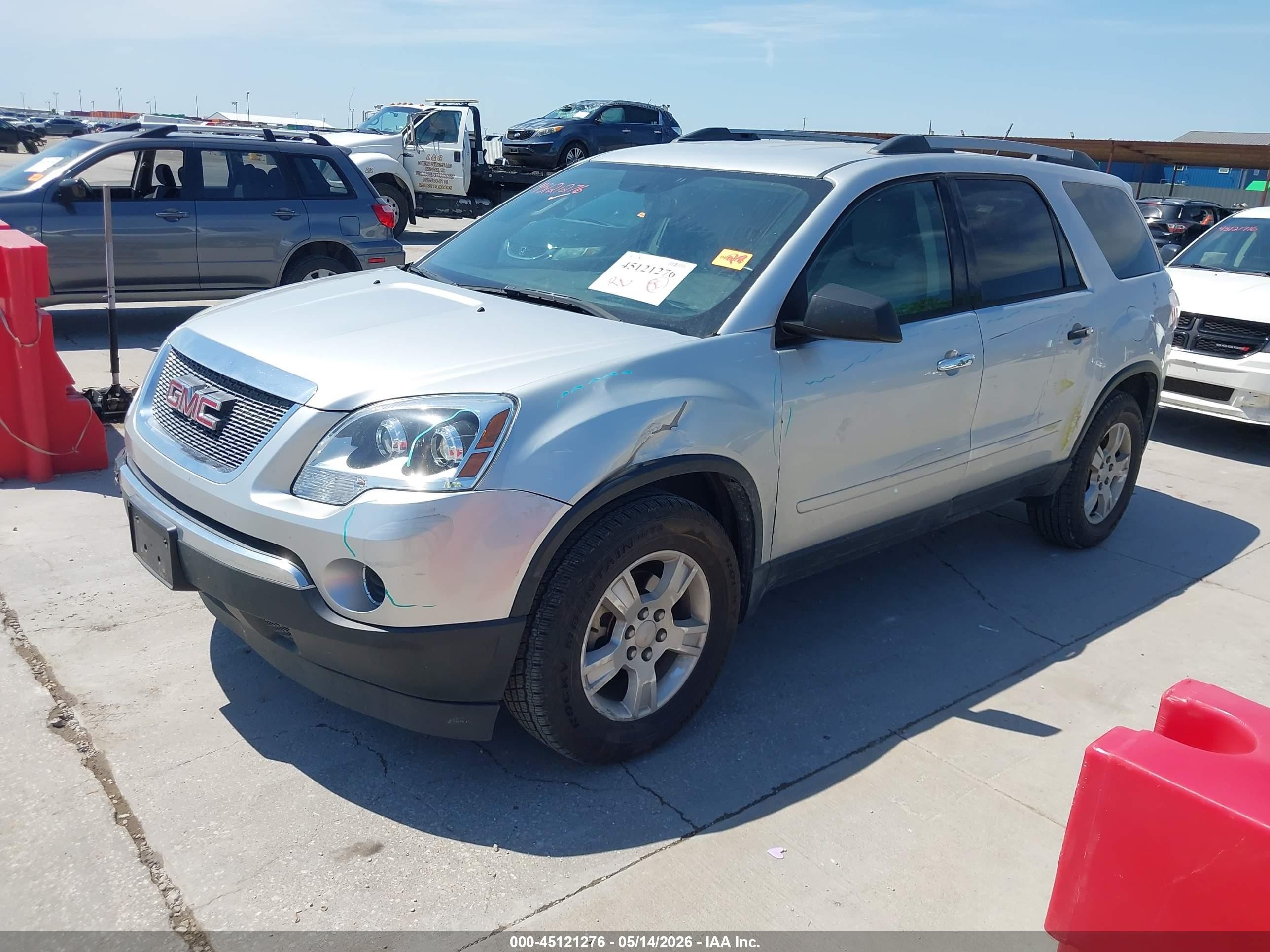 2011 Gmc Acadia Sl Silver vin: 1GKKRNED2BJ279184