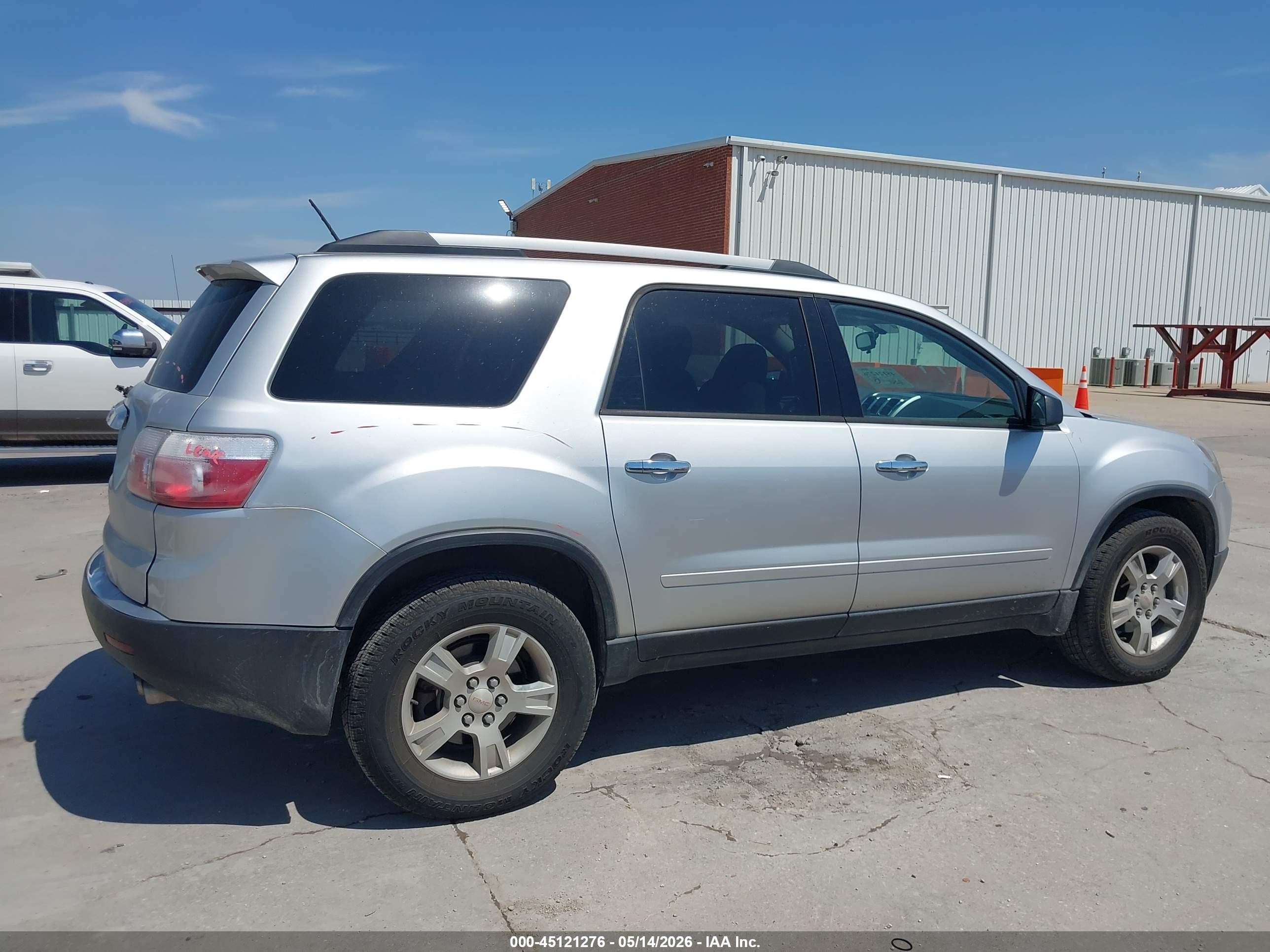 2011 Gmc Acadia Sl Silver vin: 1GKKRNED2BJ279184