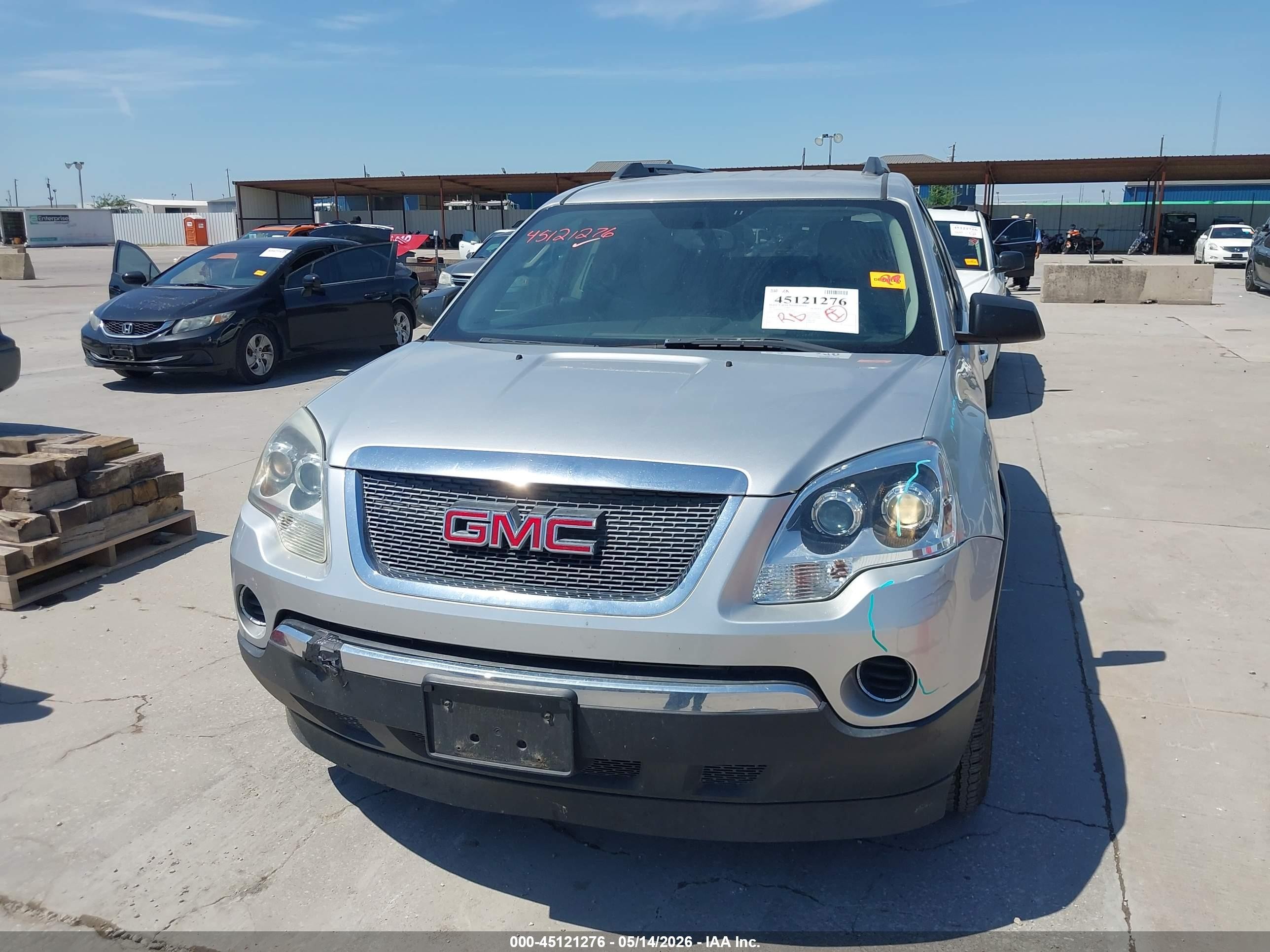 2011 Gmc Acadia Sl Silver vin: 1GKKRNED2BJ279184