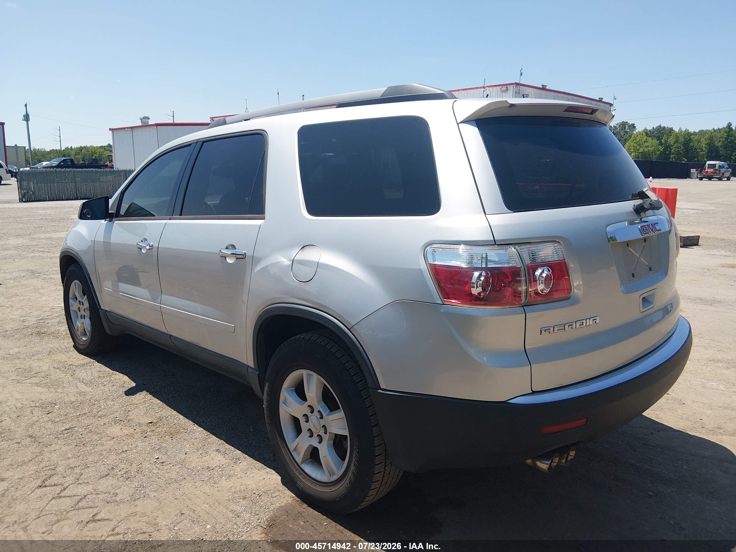 2012 Gmc Acadia Sl Silver vin: 1GKKRNED2CJ286315