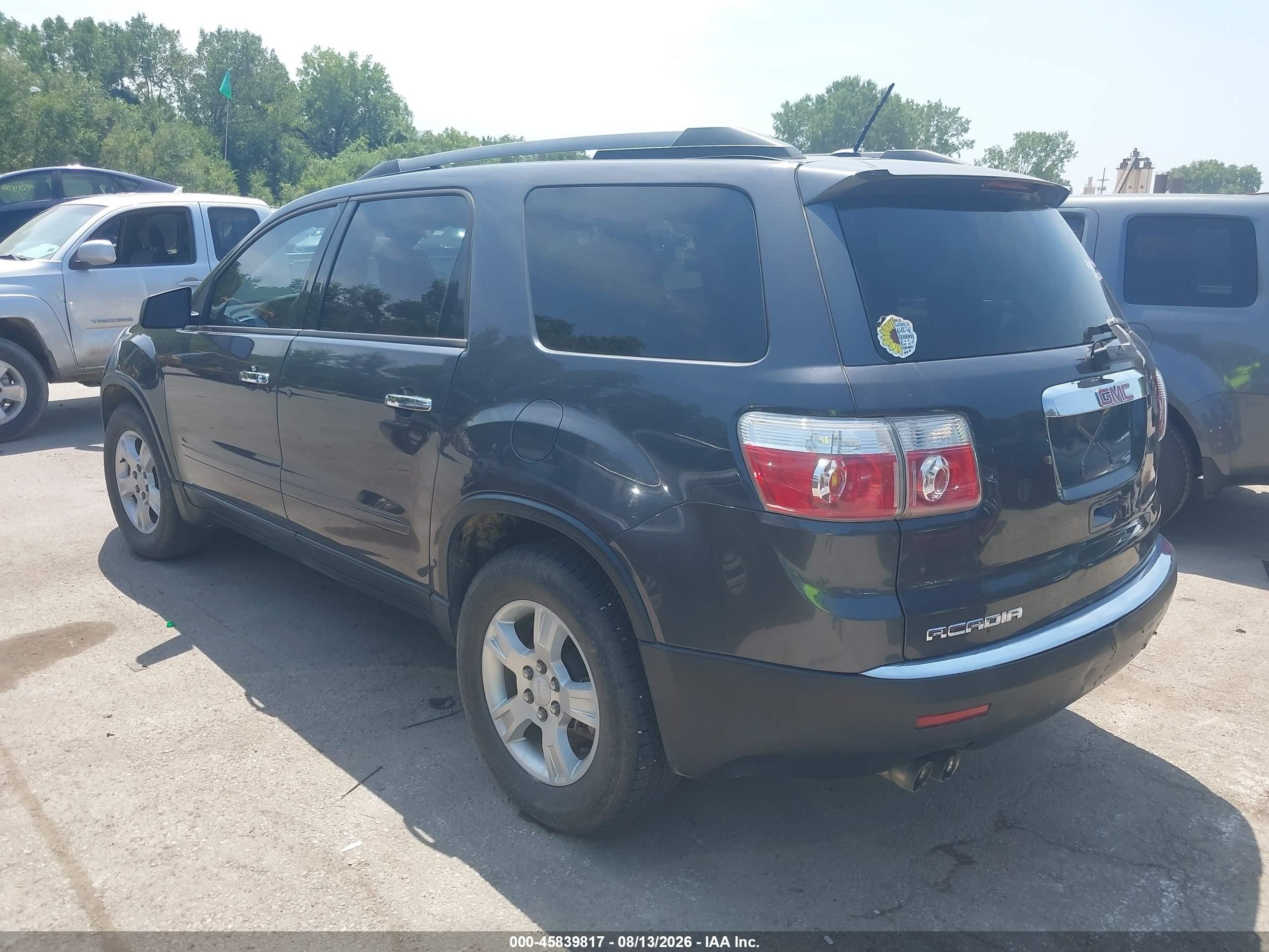 2012 Gmc Acadia Sl Gray vin: 1GKKRNED2CJ352121