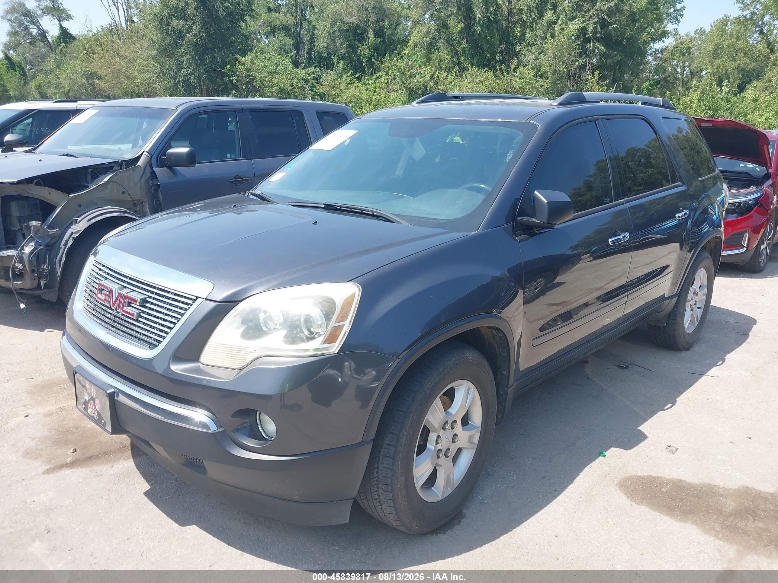2012 Gmc Acadia Sl Gray vin: 1GKKRNED2CJ352121