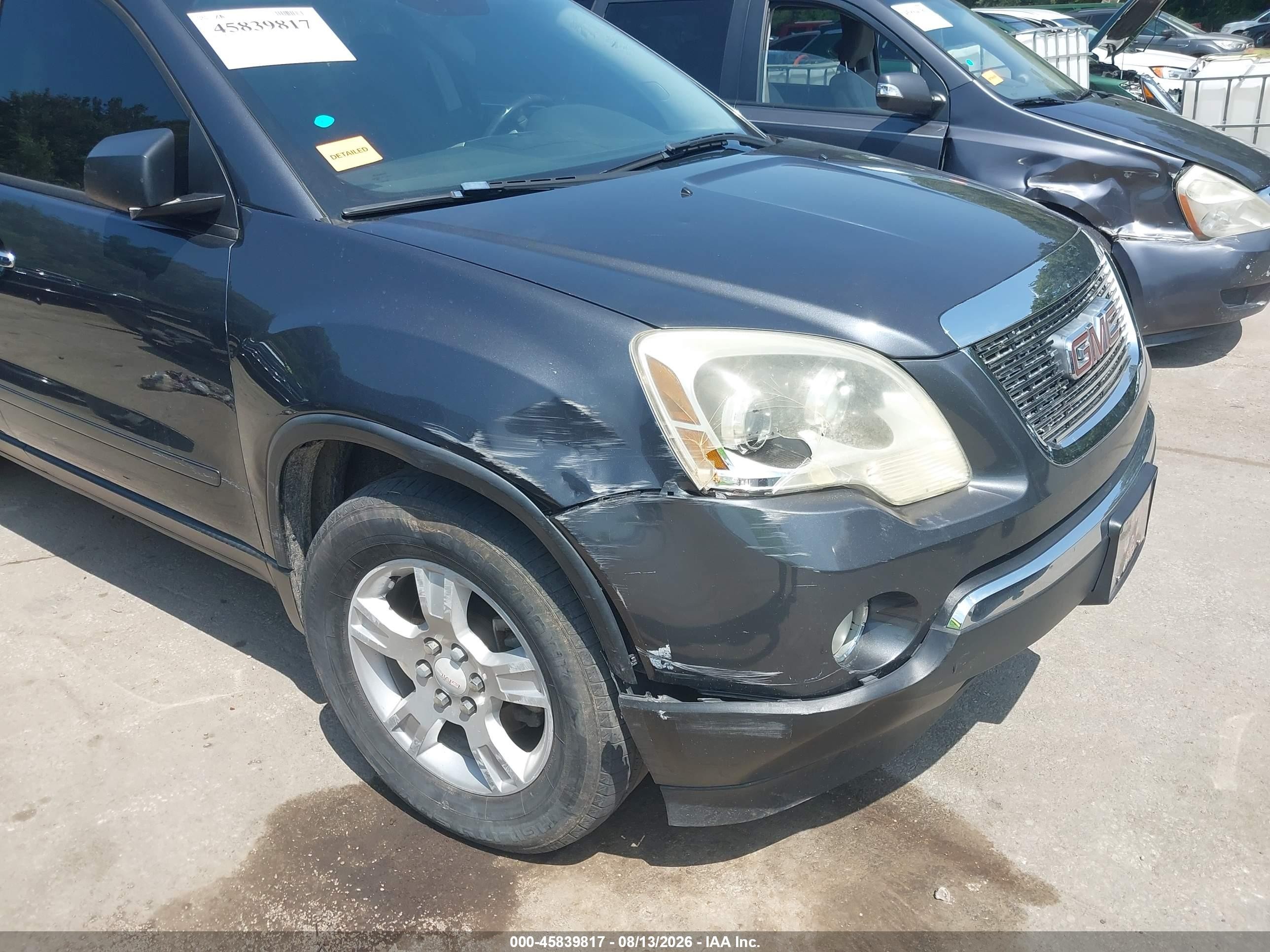 2012 Gmc Acadia Sl Gray vin: 1GKKRNED2CJ352121