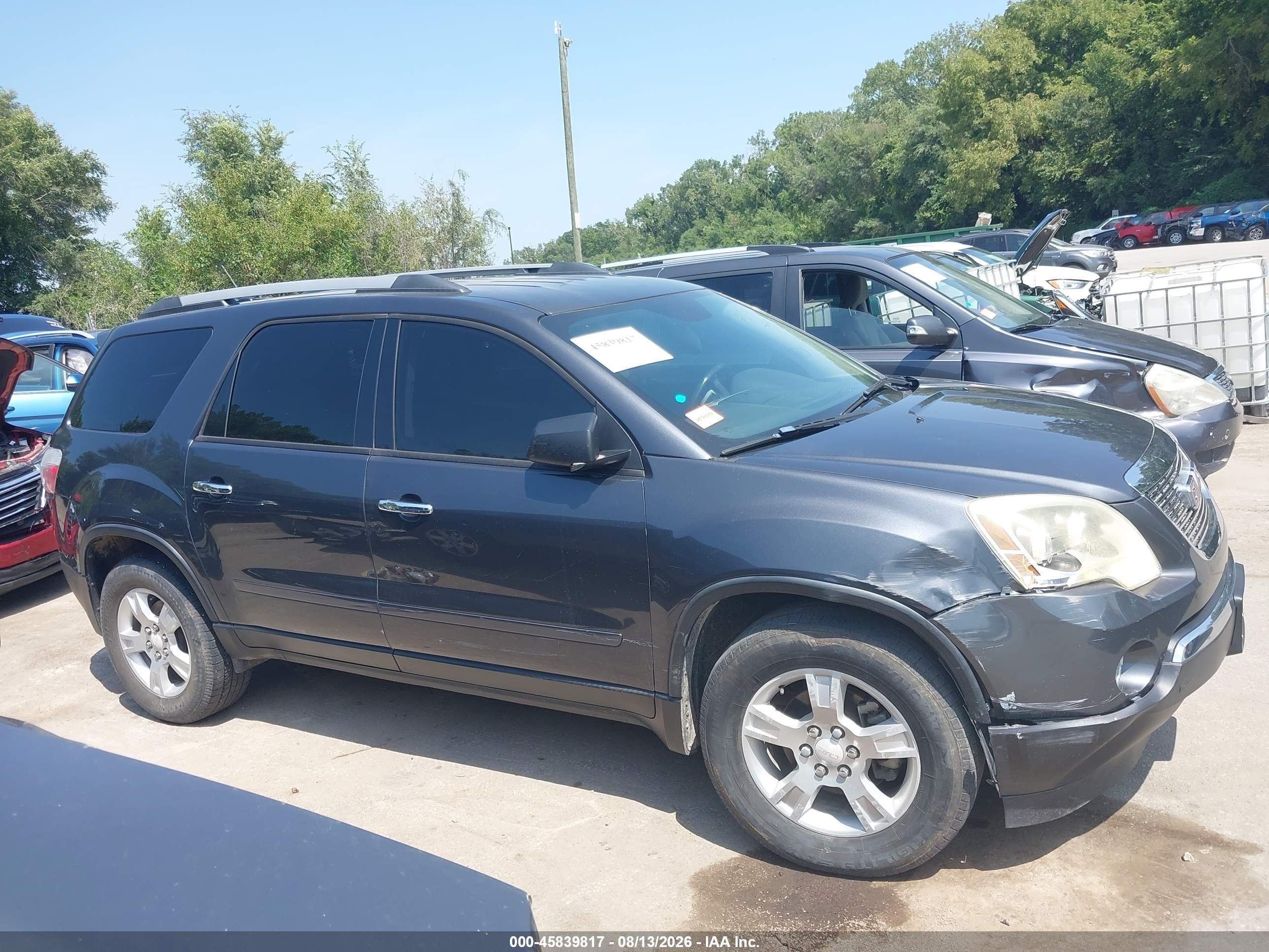 2012 Gmc Acadia Sl Gray vin: 1GKKRNED2CJ352121