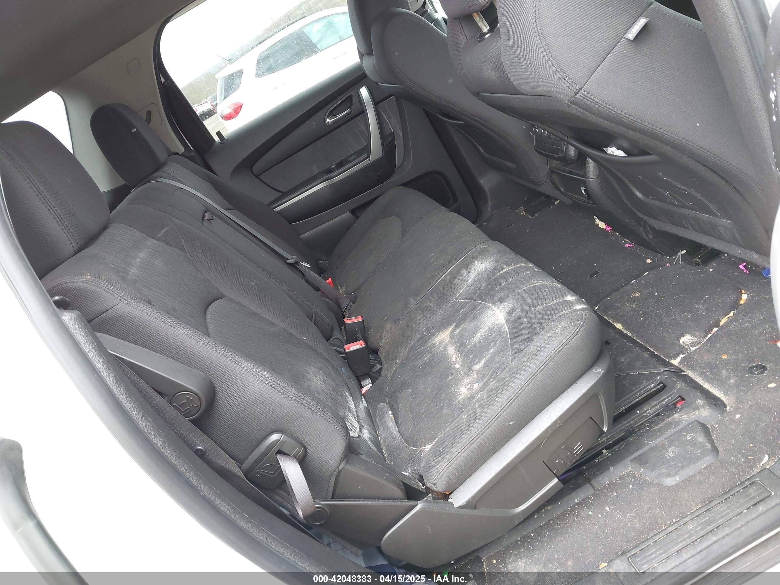 2012 Gmc Acadia Sl Белый vin: 1GKKRNED2CJ386706