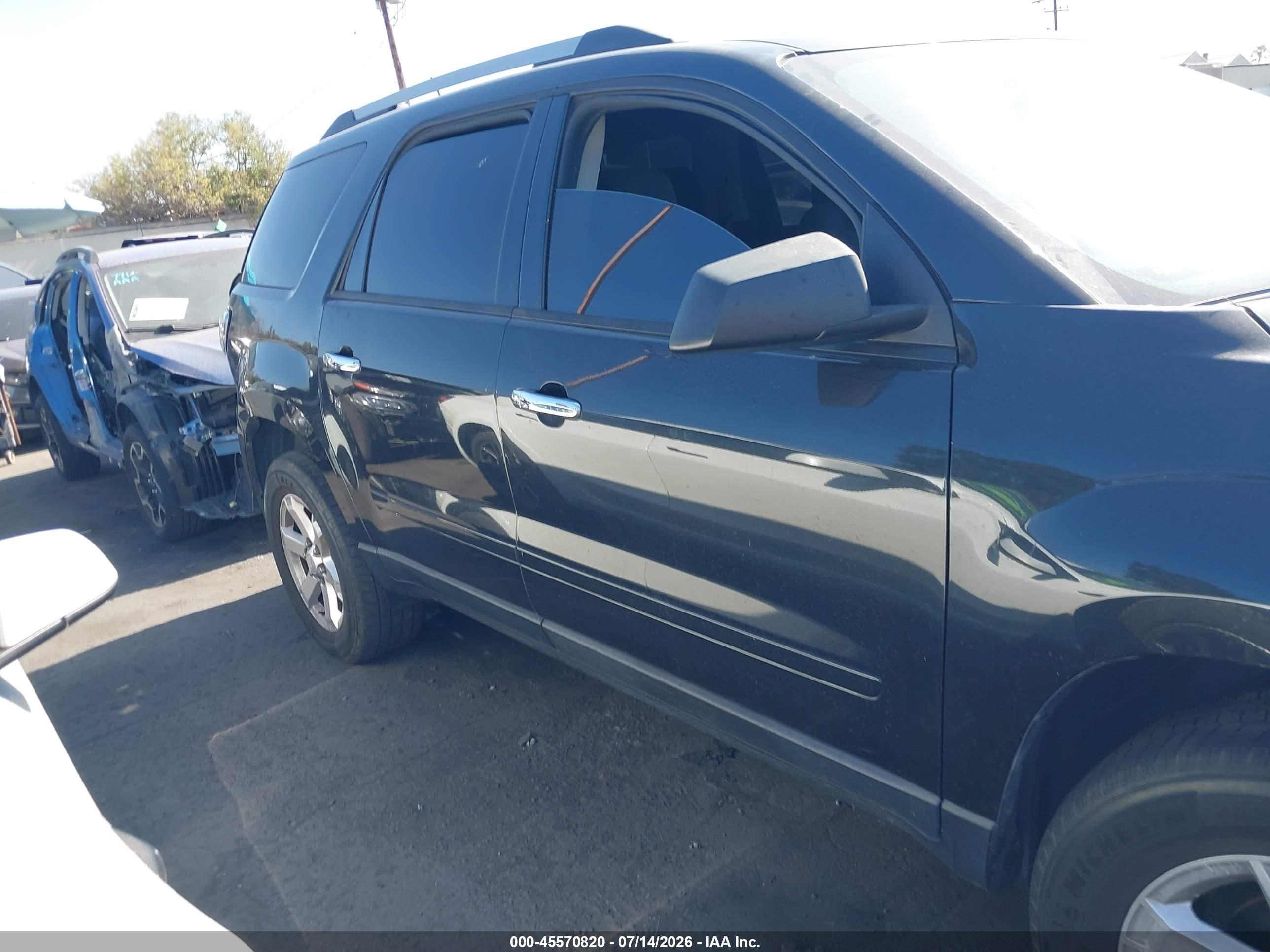 2015 Gmc Acadia Sle-1 Black vin: 1GKKRNED2FJ140842