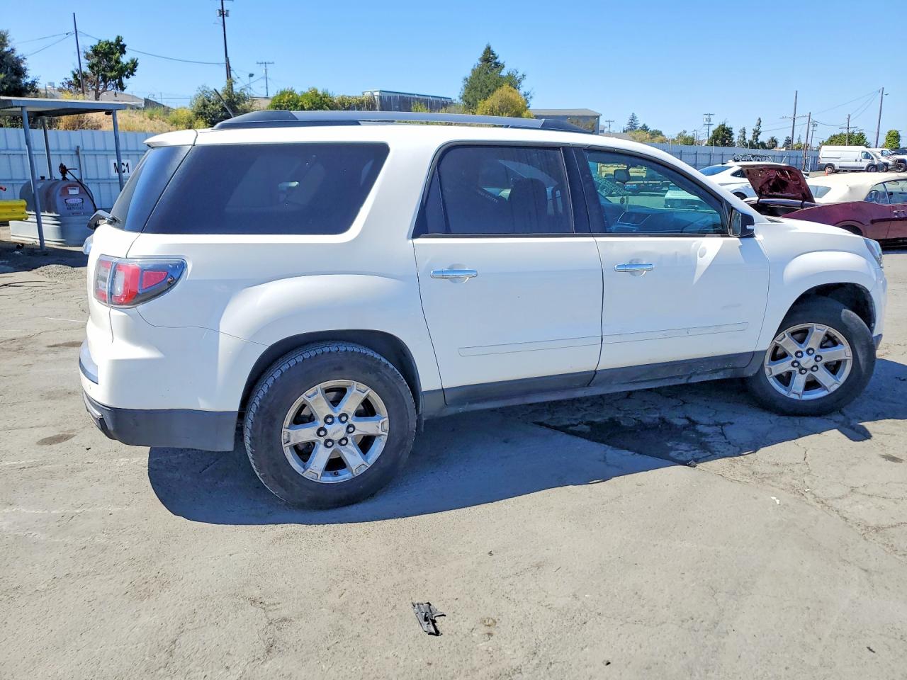 2015 Gmc Acadia Sle Белый vin: 1GKKRNED2FJ274377