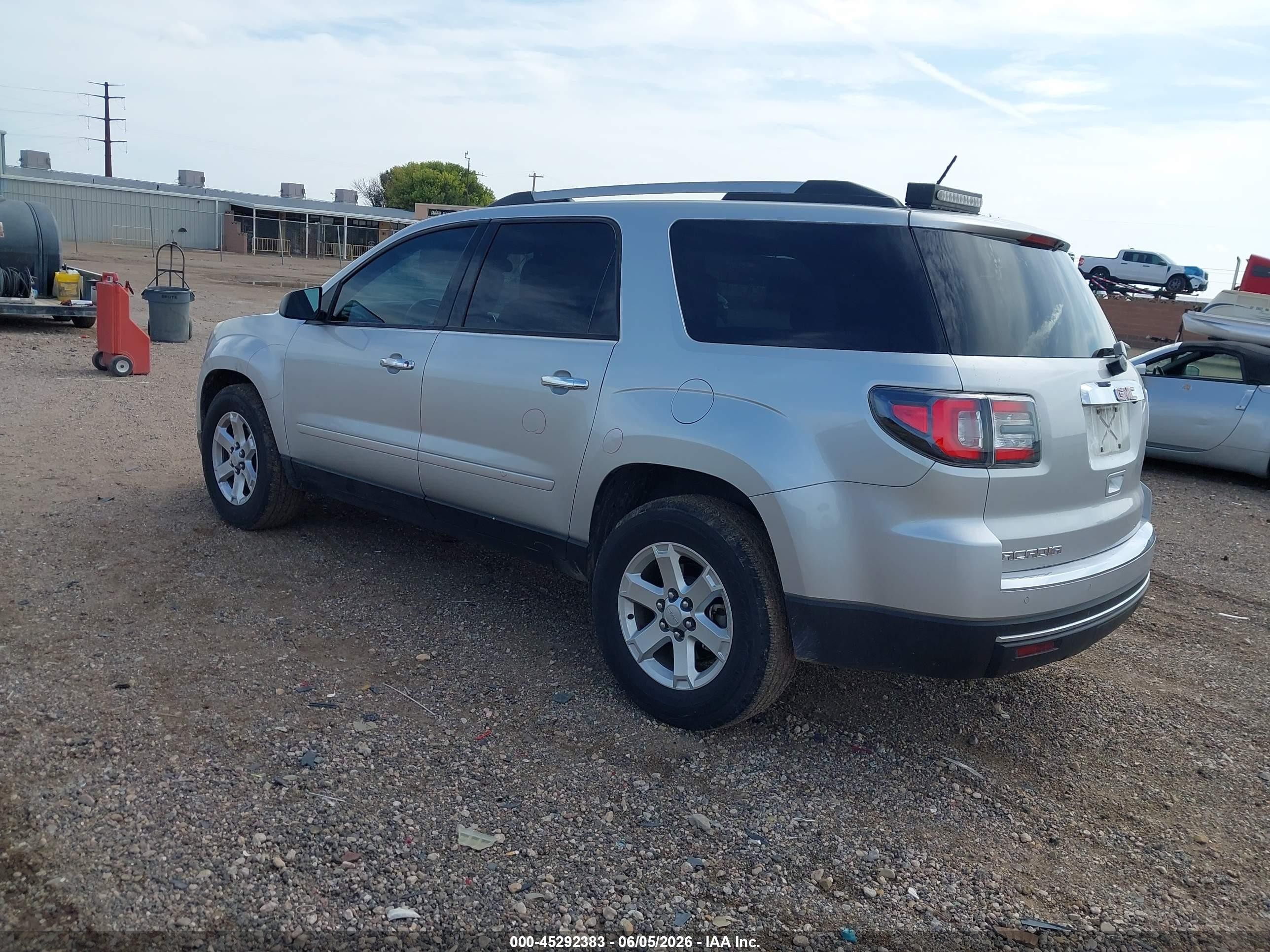 2015 Gmc Acadia Sle-1 Silver vin: 1GKKRNED2FJ274489