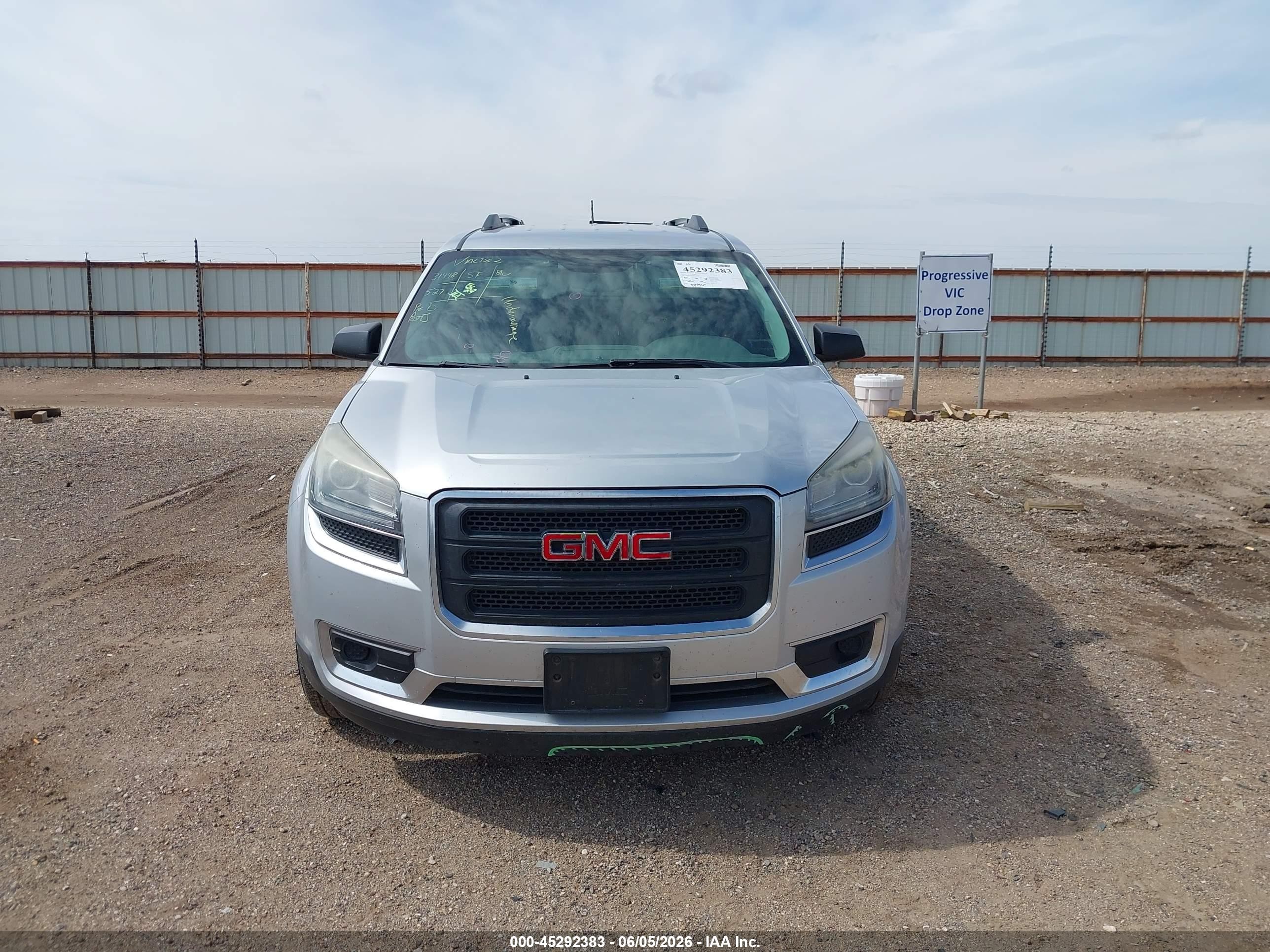 2015 Gmc Acadia Sle-1 Silver vin: 1GKKRNED2FJ274489