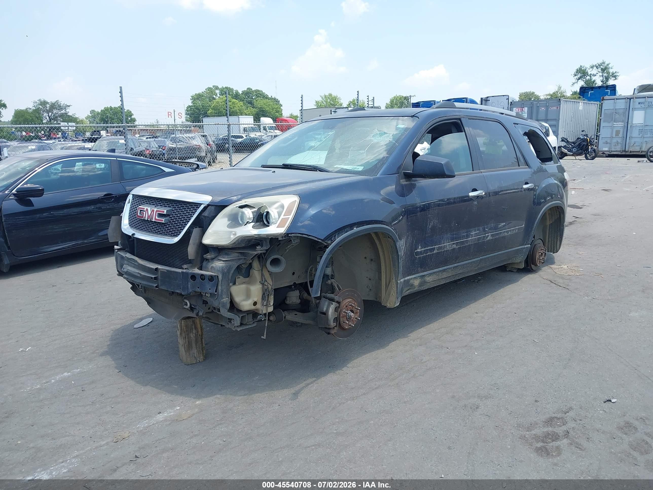 2012 Gmc Acadia Sl Dark Blue vin: 1GKKRNED3CJ173120